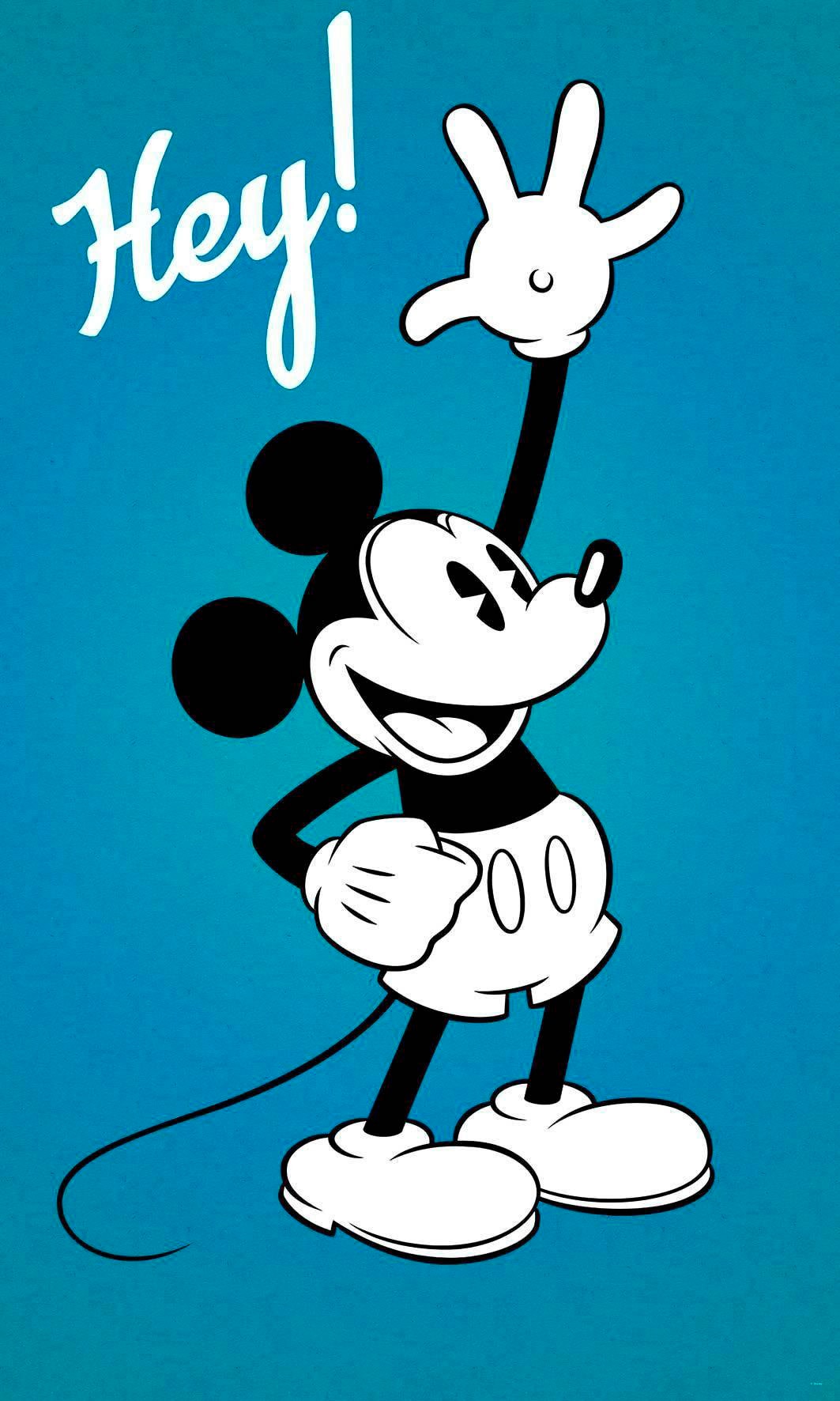 Image of Komar Vliestapete "Digitaldruck Vlies - Mickey - Hey - Grösse 120 x 200 cm" bedruckt glatt Kinderzimmer