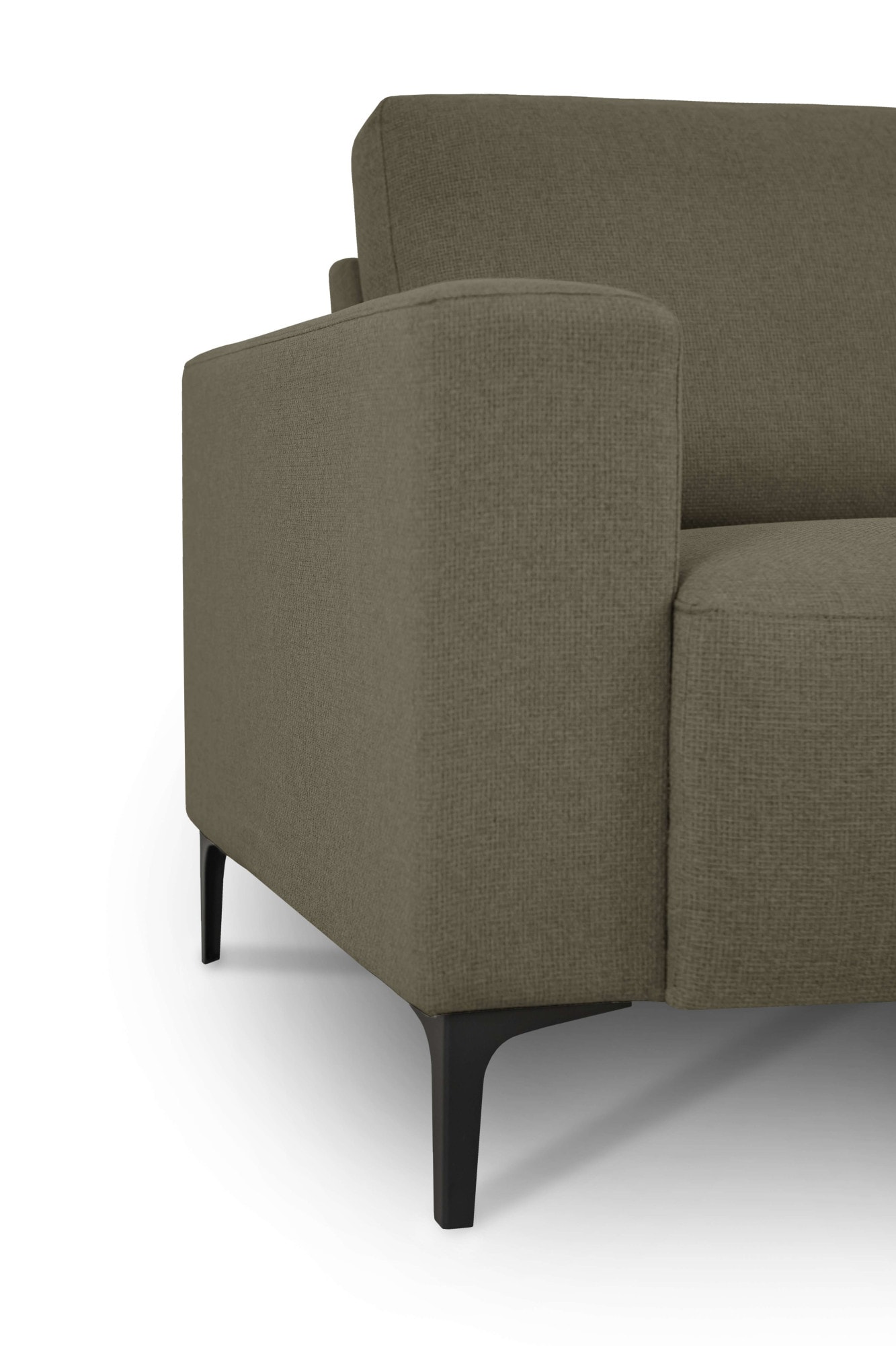 Home affaire Ecksofa »Tournon, L-Form, Breite 262 cm, Webstoff, Chenille«, Designsofa im nordischen Stil, Wellenunterfederung, Metallfüsse