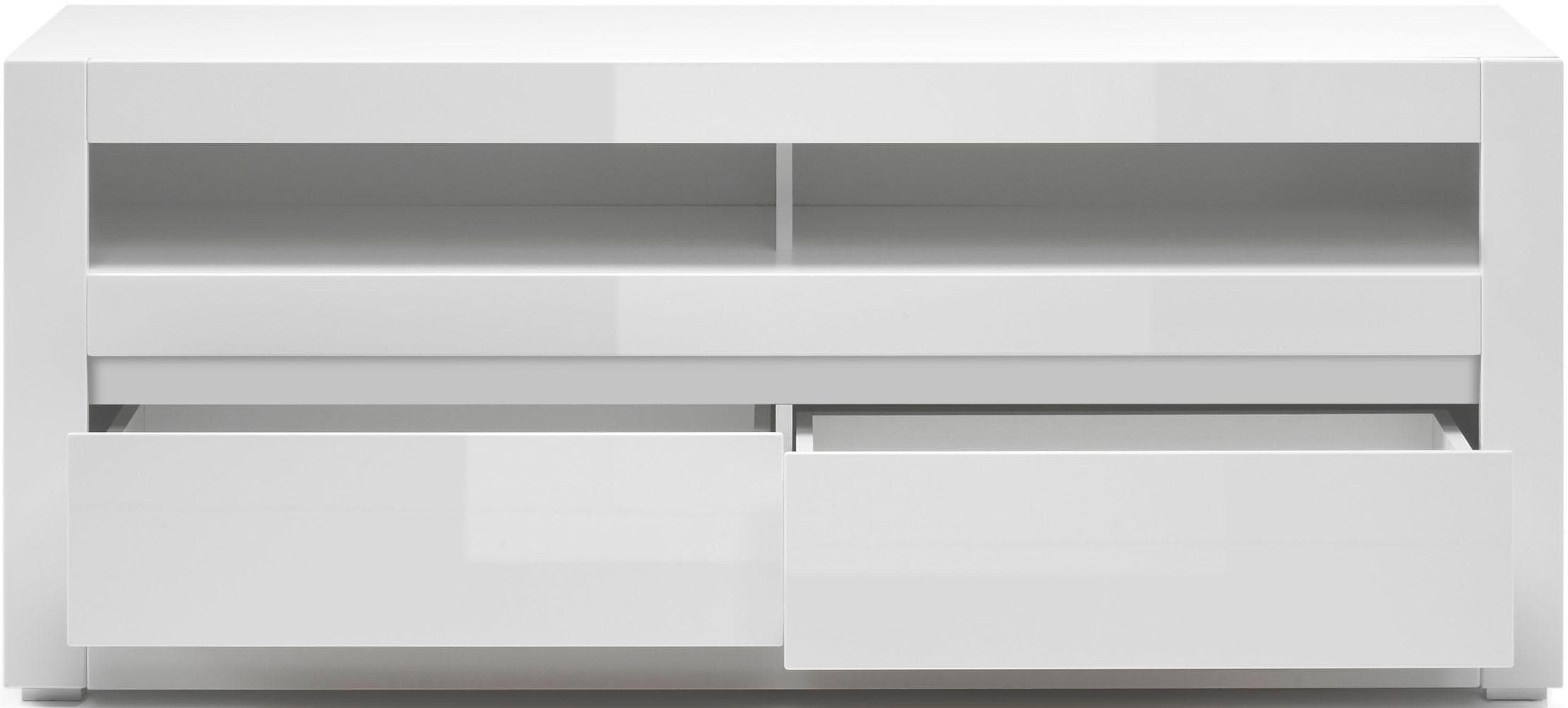 INOSIGN Table basse »Carat« Breite 150 cm, wird mit 2 Leisten geliefert (weiss und grau)