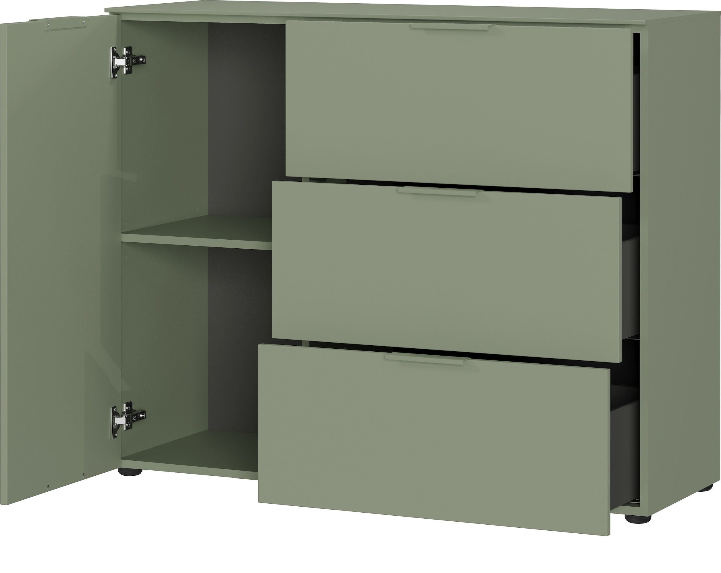 GERMANIA Buffet »Savoca« 1 cuis tlg. Largeur 109 cm, soft-close, 2 variantes de pieds incluses, Fabriqué en Allemagne