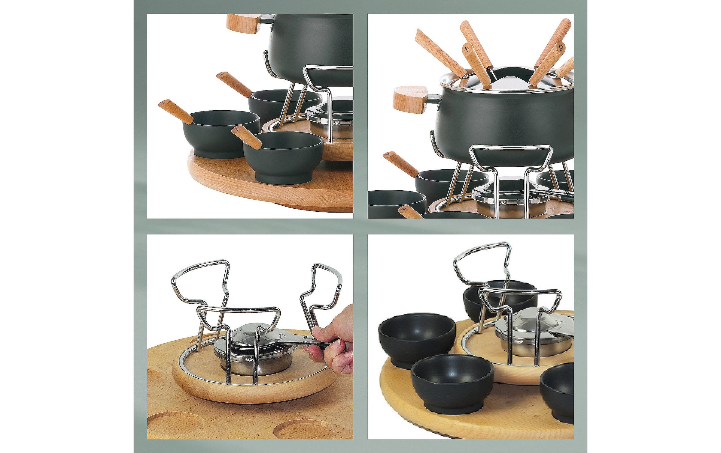 kela Fondue »Natura 23 Teile«, Holzart: Buche (Polen)