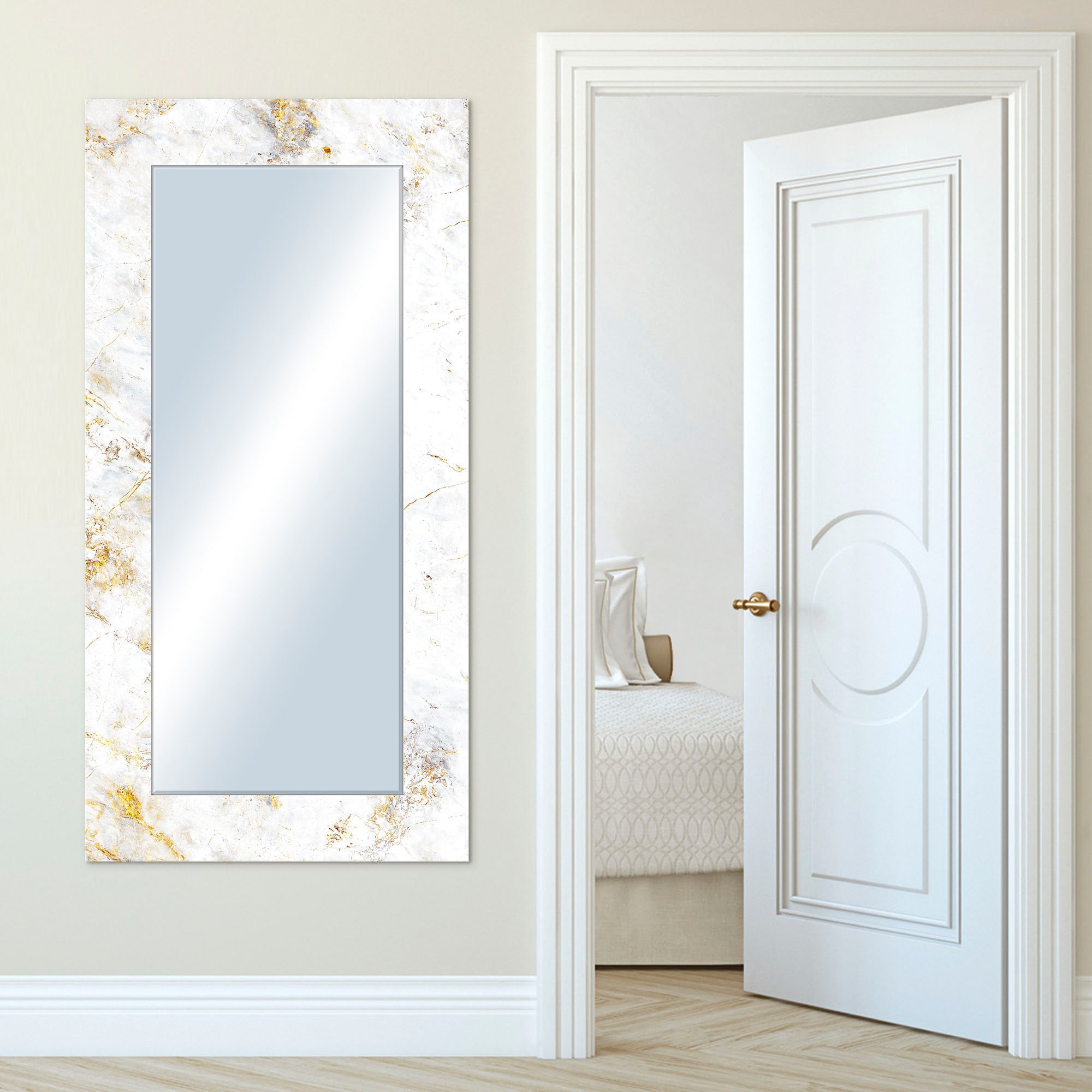 Spiegel (BxH) »Marmor«, Wandspiegel 40x100 Leonique cm