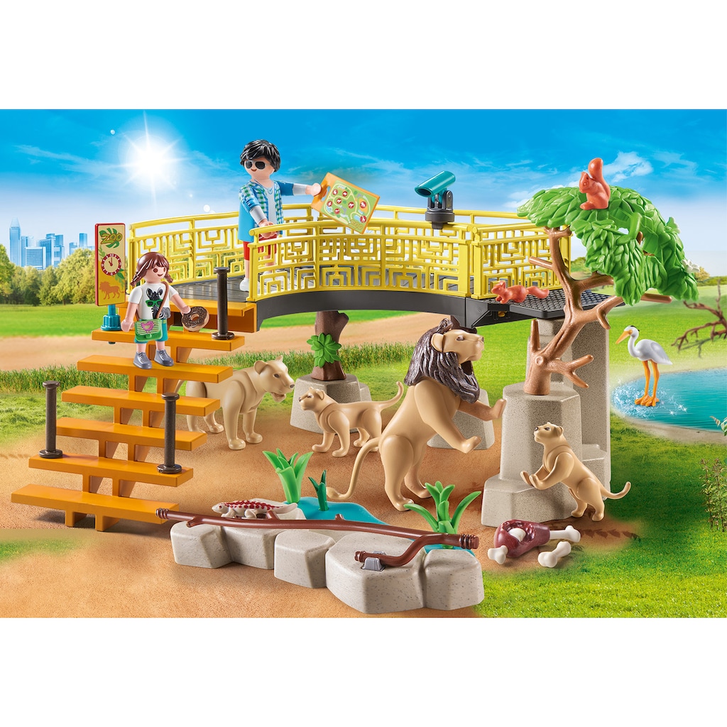 Playmobil® Konstruktions-Spielset »Löwen im Freigehege (71192), Family Fun«, (58 St.)