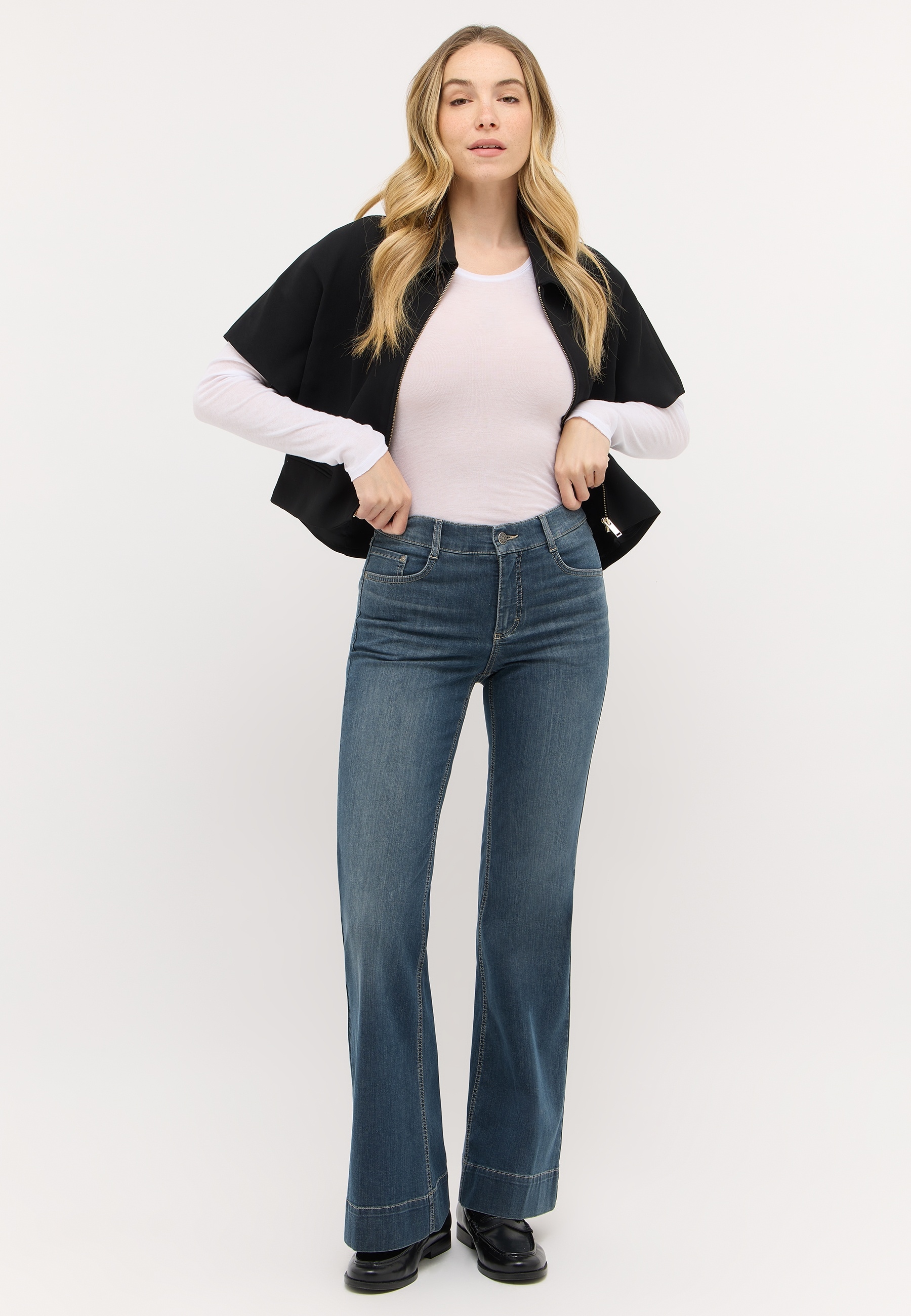 ANGELS Jeans bootcut »LUNA« avec jambe évasée, en mélange coton avec stretch