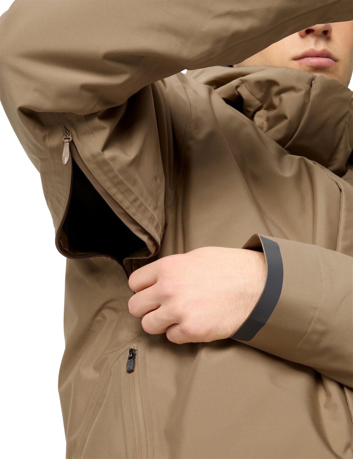 VAUDE Veste de pluie »MEN'S CYCLIST WARM RAIN JACKET II« avec capuche sportlicher Stil, regular fit, wasserdicht, atmungsaktiv