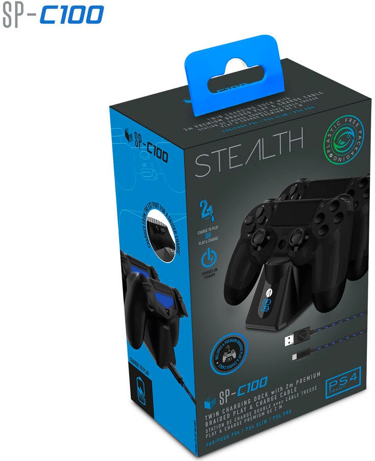 Image of Stealth USB-Ladegerät »Ladestation für PS4 Controller inkl. Ladekabel« bei Ackermann Versand Schweiz