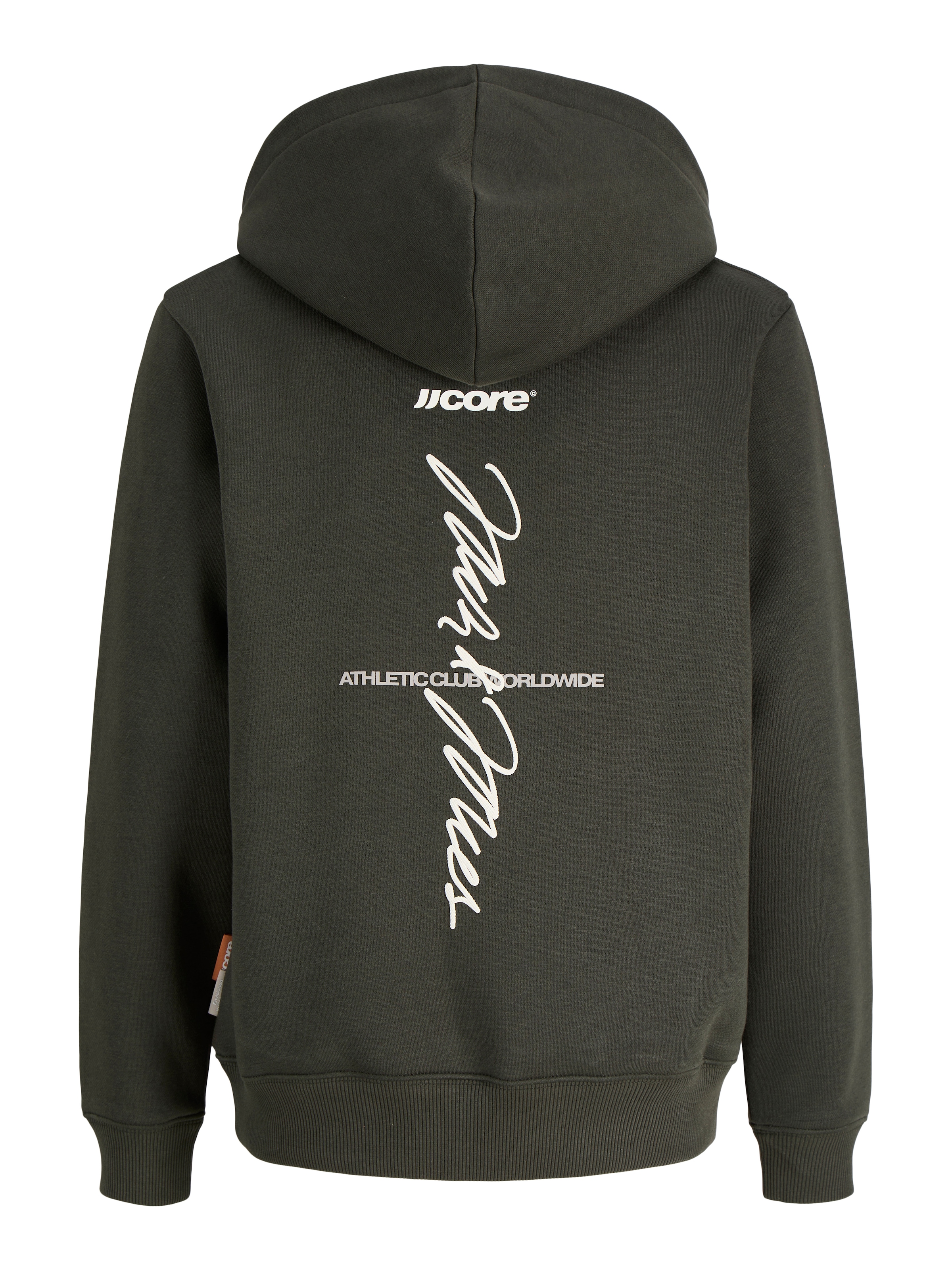 Jack & Jones Junior Kapuzensweatshirt »JCOCLUB BACK SCRIPT SWEAT HOOD SN JNR«, Baumwollmischung, locker geschnitten

