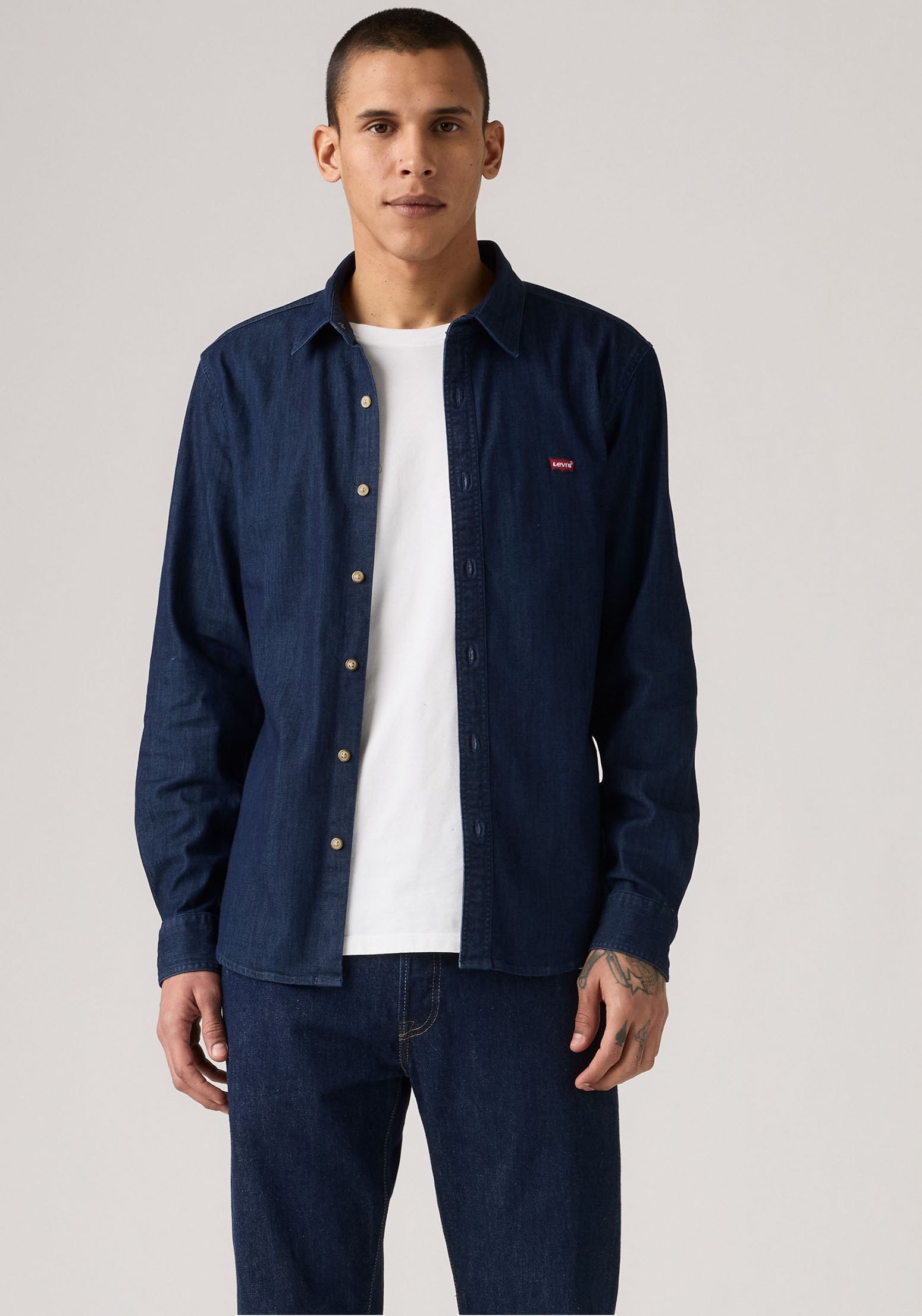 Image of Levis Jeanshemd "LS BATTERY HM SHIRT SLIM" aus pflegeleichtem Baumwollmix