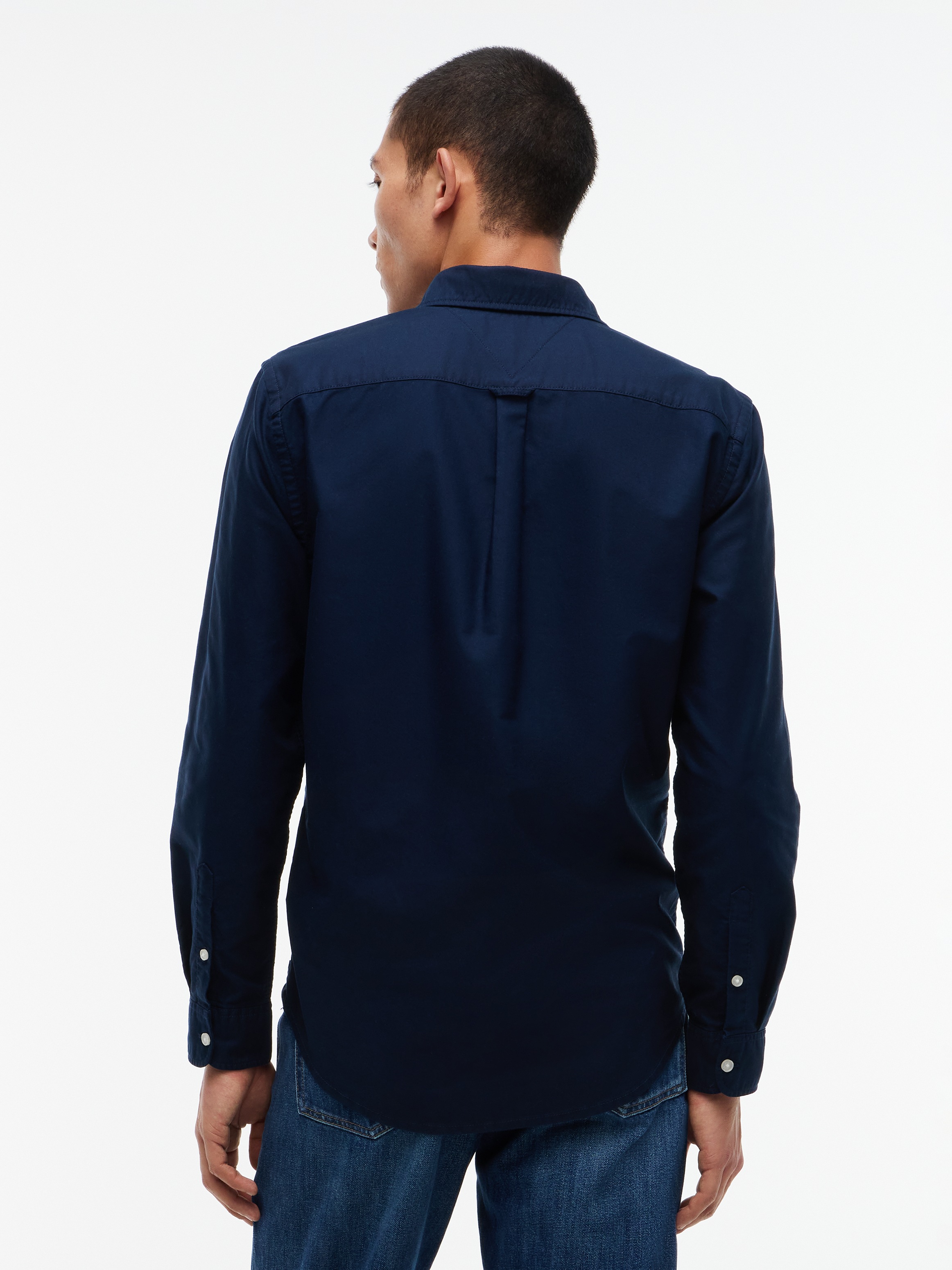 Tommy Jeans Chemise à manches longues »REGULAR OXFORD SHIRT« coupe regular fit avec col boutonné
