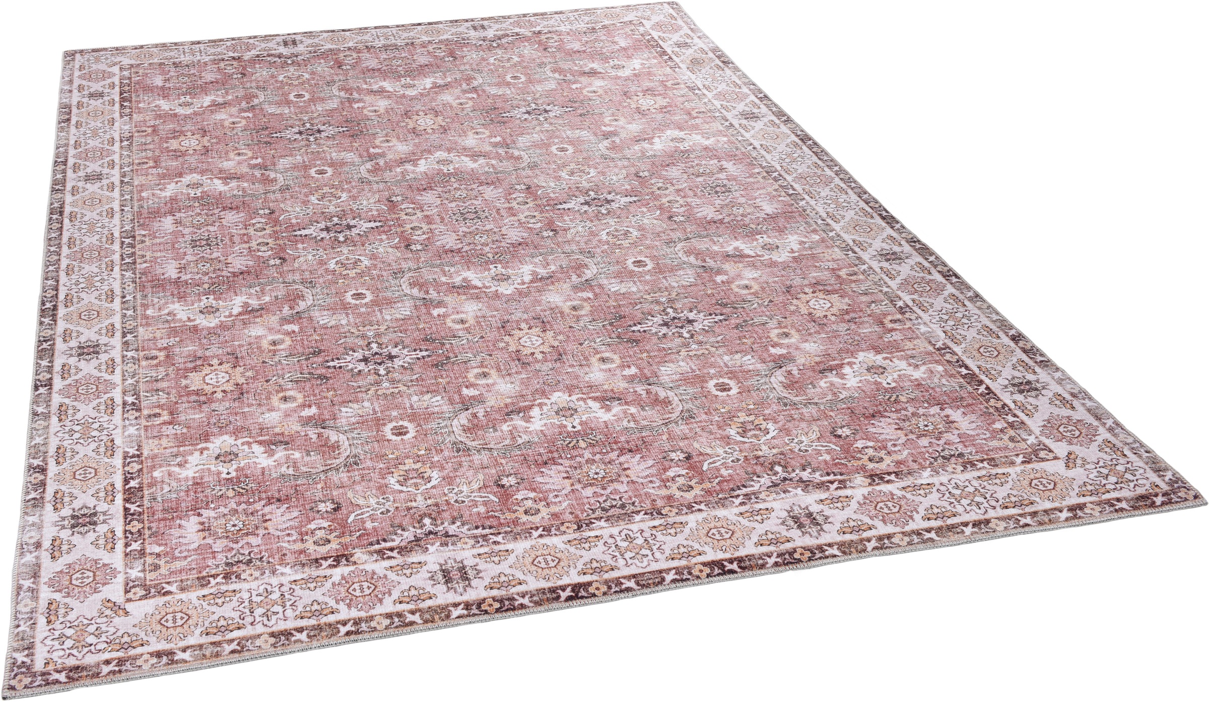 Image of Gino Falcone Teppich »Cecilia 057«, rechteckig, 3 mm Höhe, Flachgewebe, bedruckt, Orient-Optik, ideal im Wohnzimmer & Schlafzimmer bei Ackermann Versand Schweiz