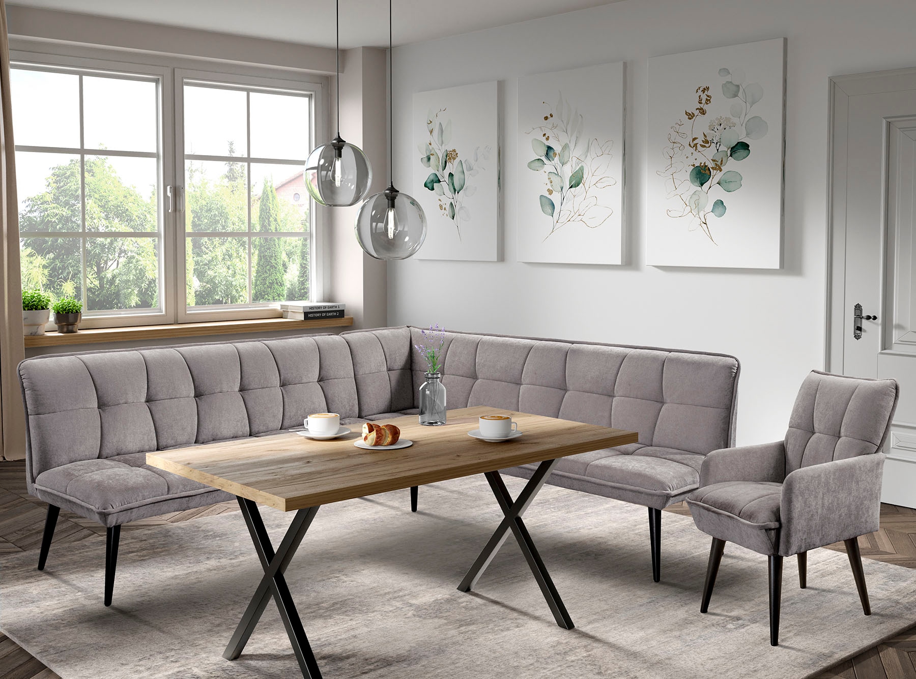 Image of exxpo - sofa fashion Essbank "Mocca Essbank, Sitzbank" hoher Sitzkomfort, bequem und elegant, hochwertige Detailverarbeitung