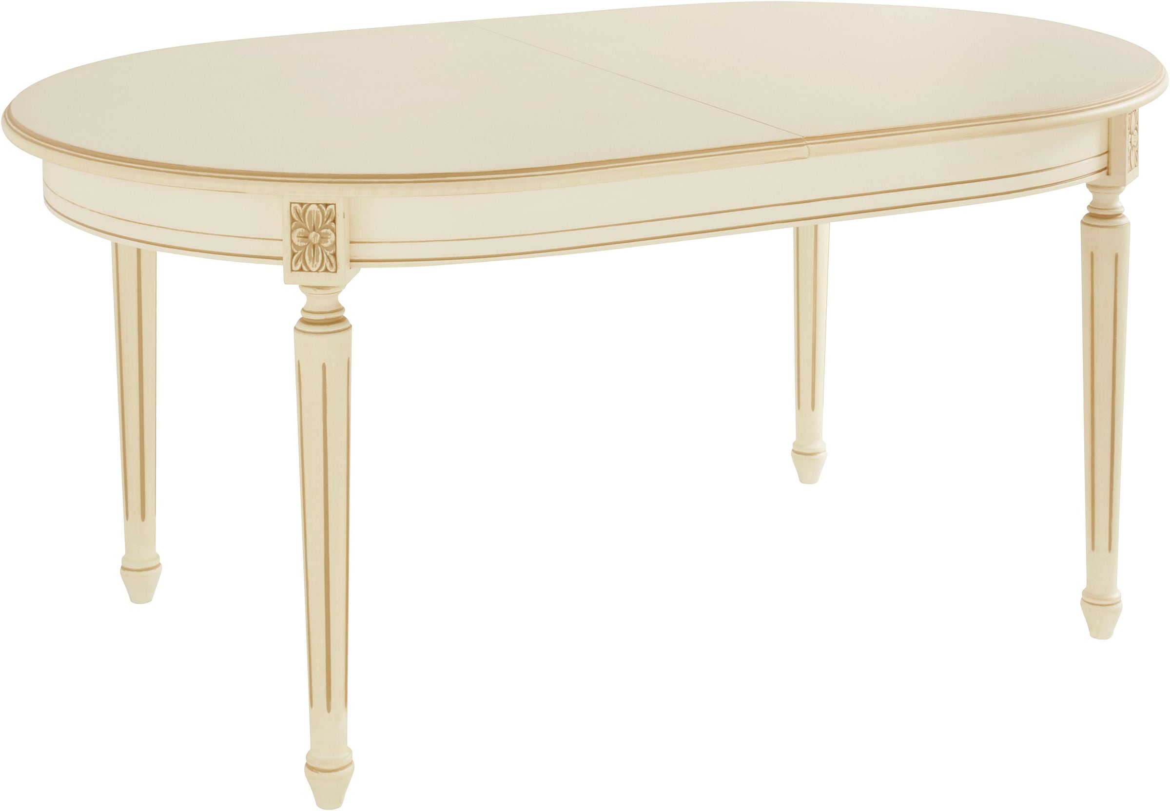 Home affaire Table de salle à manger »LUIGI« Breite 166-216 cm, natur weiss