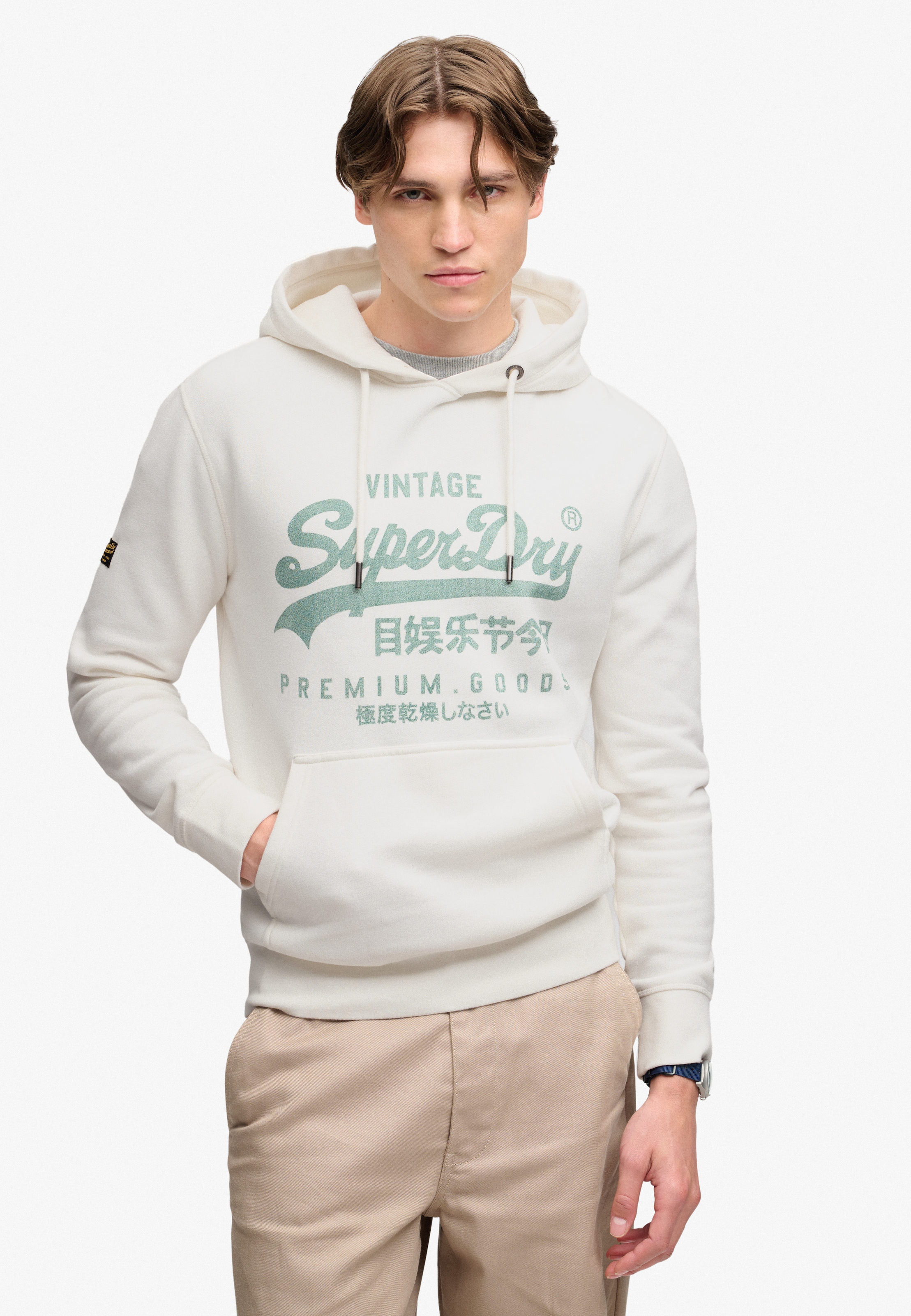 Image of Superdry Kapuzensweatshirt "VL CLASSIC HOOD", Baumwollmischung, relaxed fit