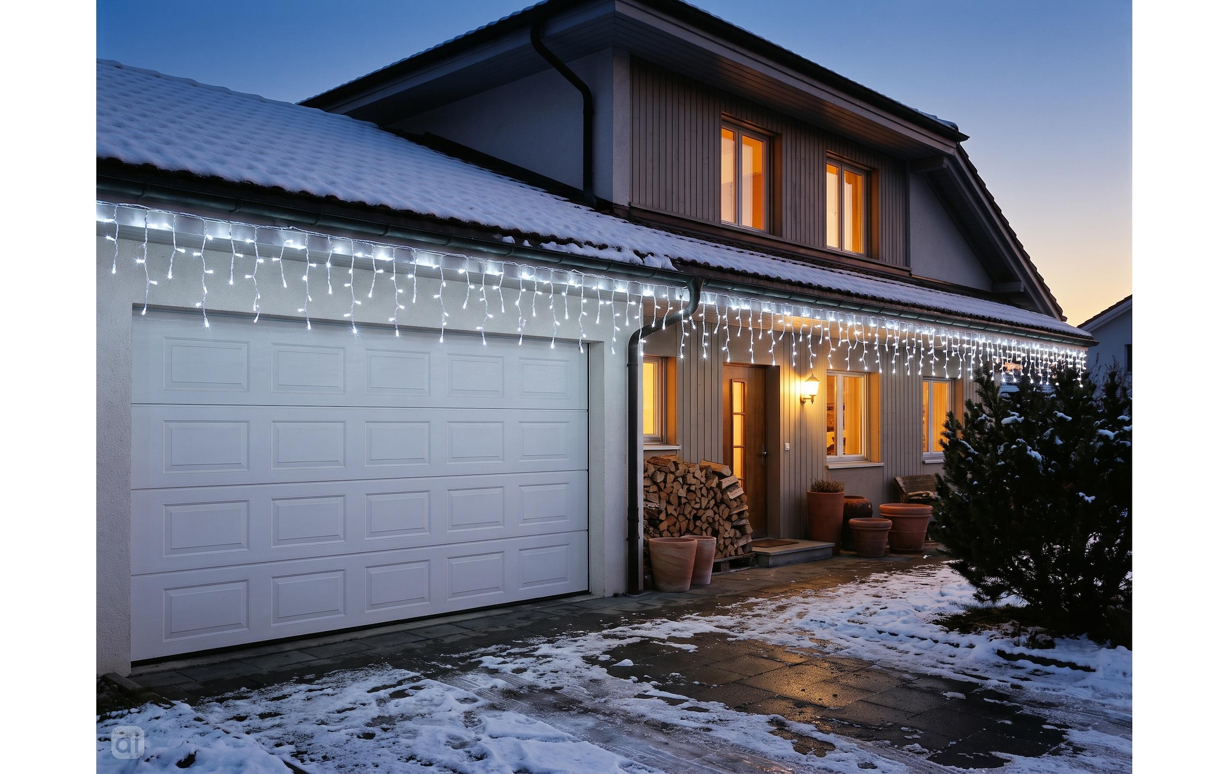 Cocon Lichterkette »Eiszapfen-Lichterkette, 480 LEDs Neutralweiss, 11.8 m«