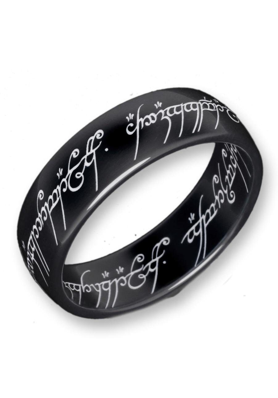 ♕ Der Herr der Ringe Fingerring »Der Eine Ring - Titan Blackline,  10004043«, Made in Germany versandkostenfrei kaufen