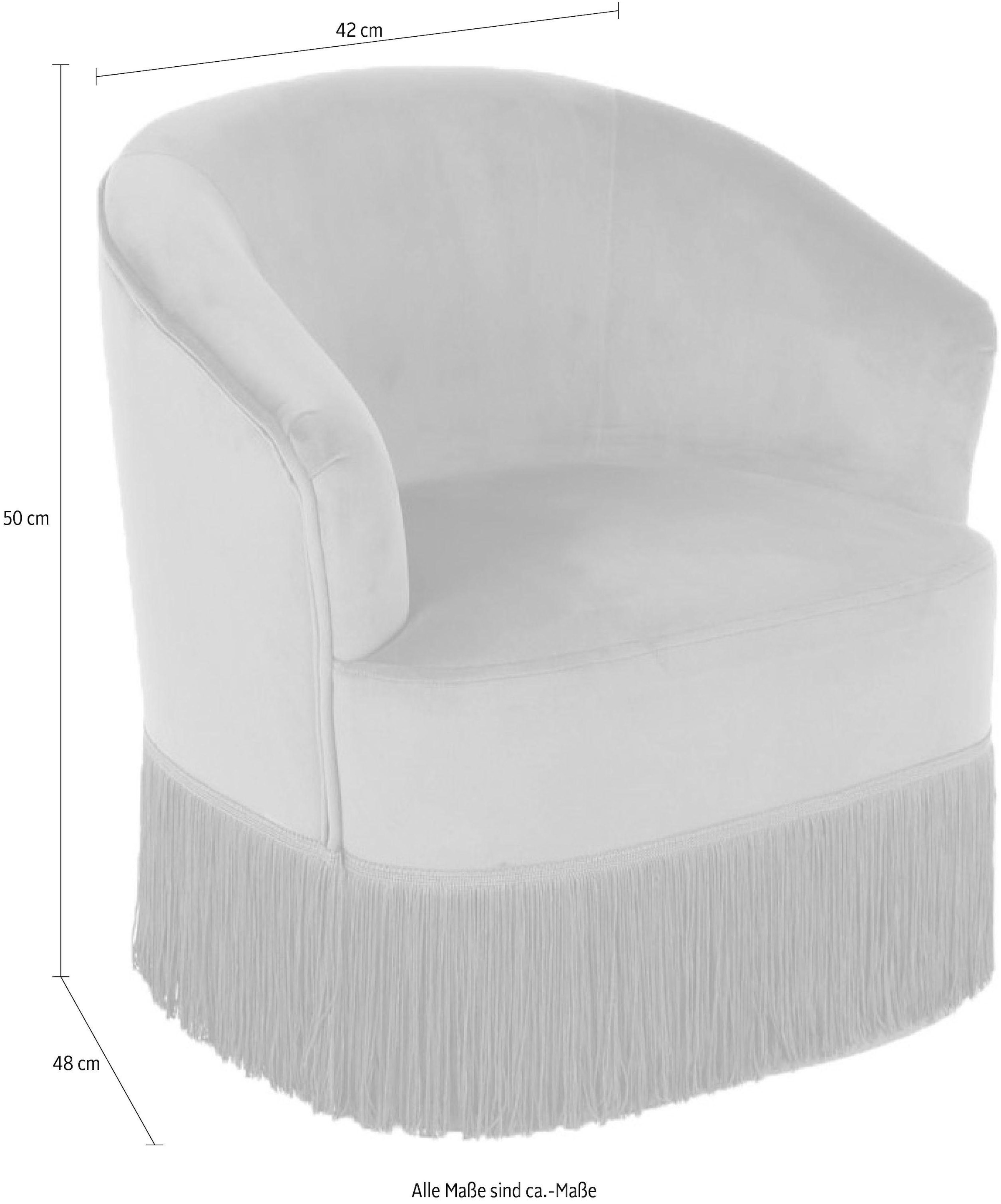 Kayoom Sessel »Kinderstuhl Alfred 225 , Kindersessel« 1 Stk. tlg. samtweicher Bezug, gemütlicher Sitz, samtweicher Bezug