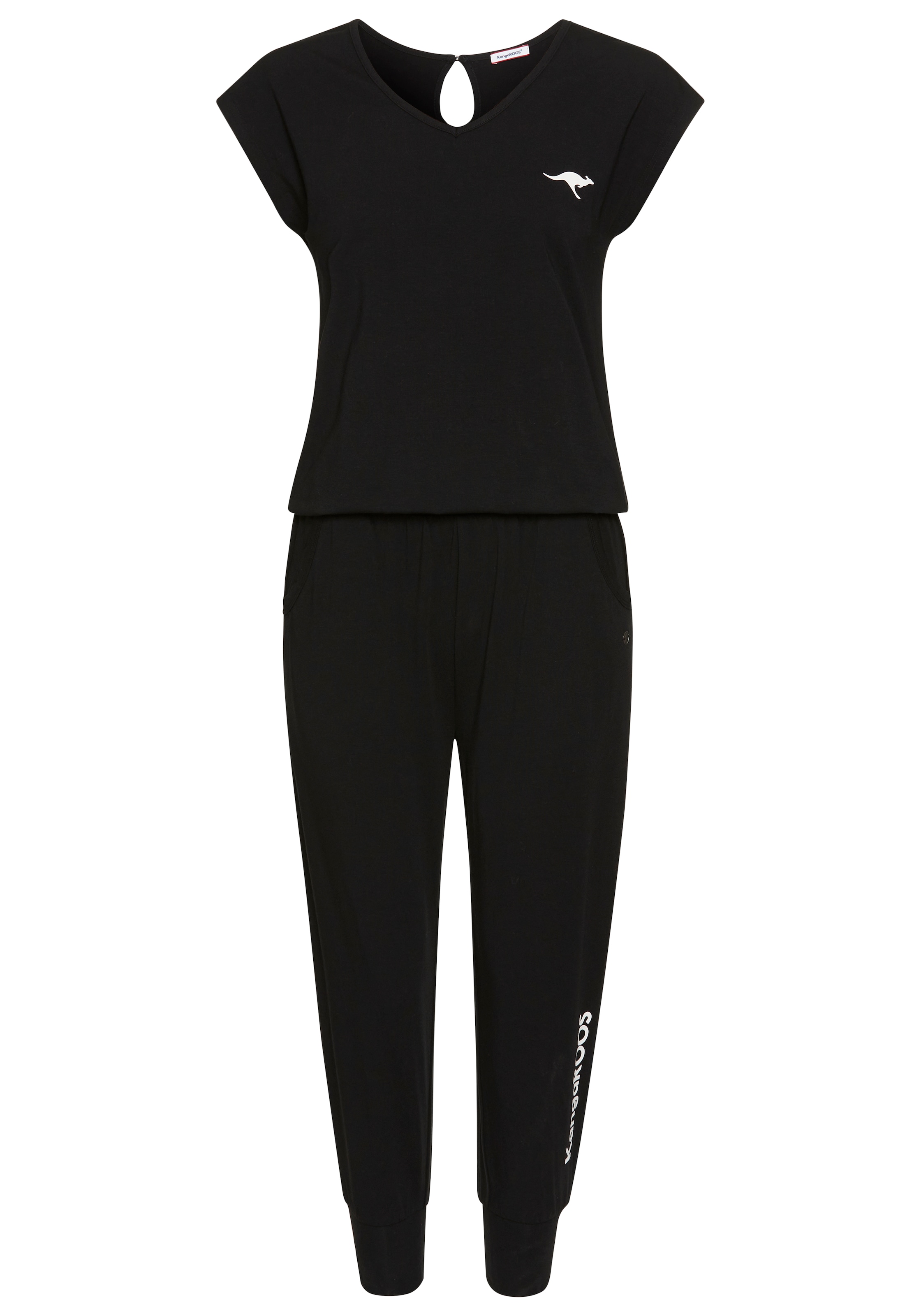 KangaROOS Jumpsuit, lässig gschnitten, mit vielen Logodetails