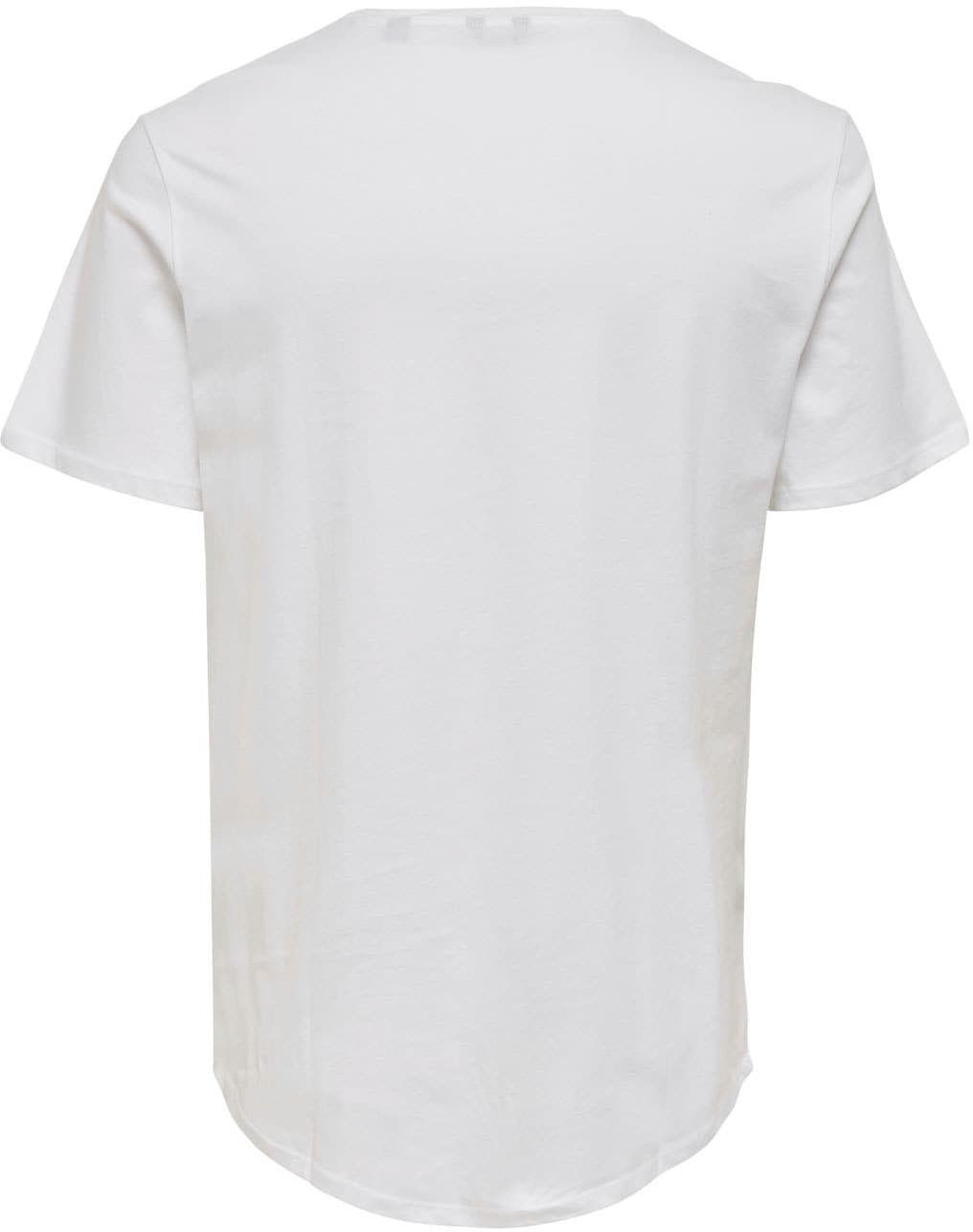 ONLY & SONS Rundhalsshirt »ONSMATT LONGY TEE«