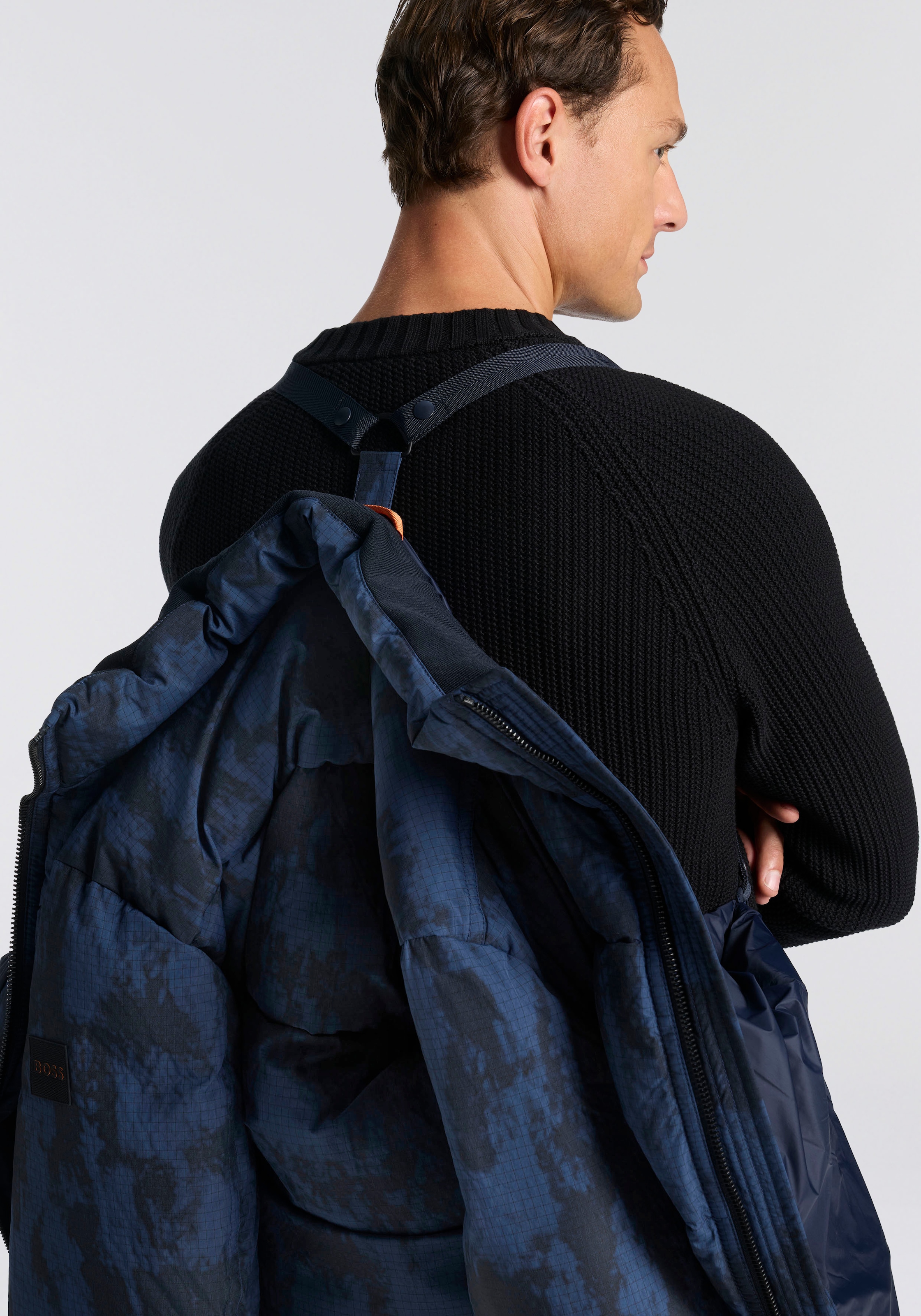 BOSS ORANGE Veste matelassée »Oshin« Stehkragen, Rippbündchen