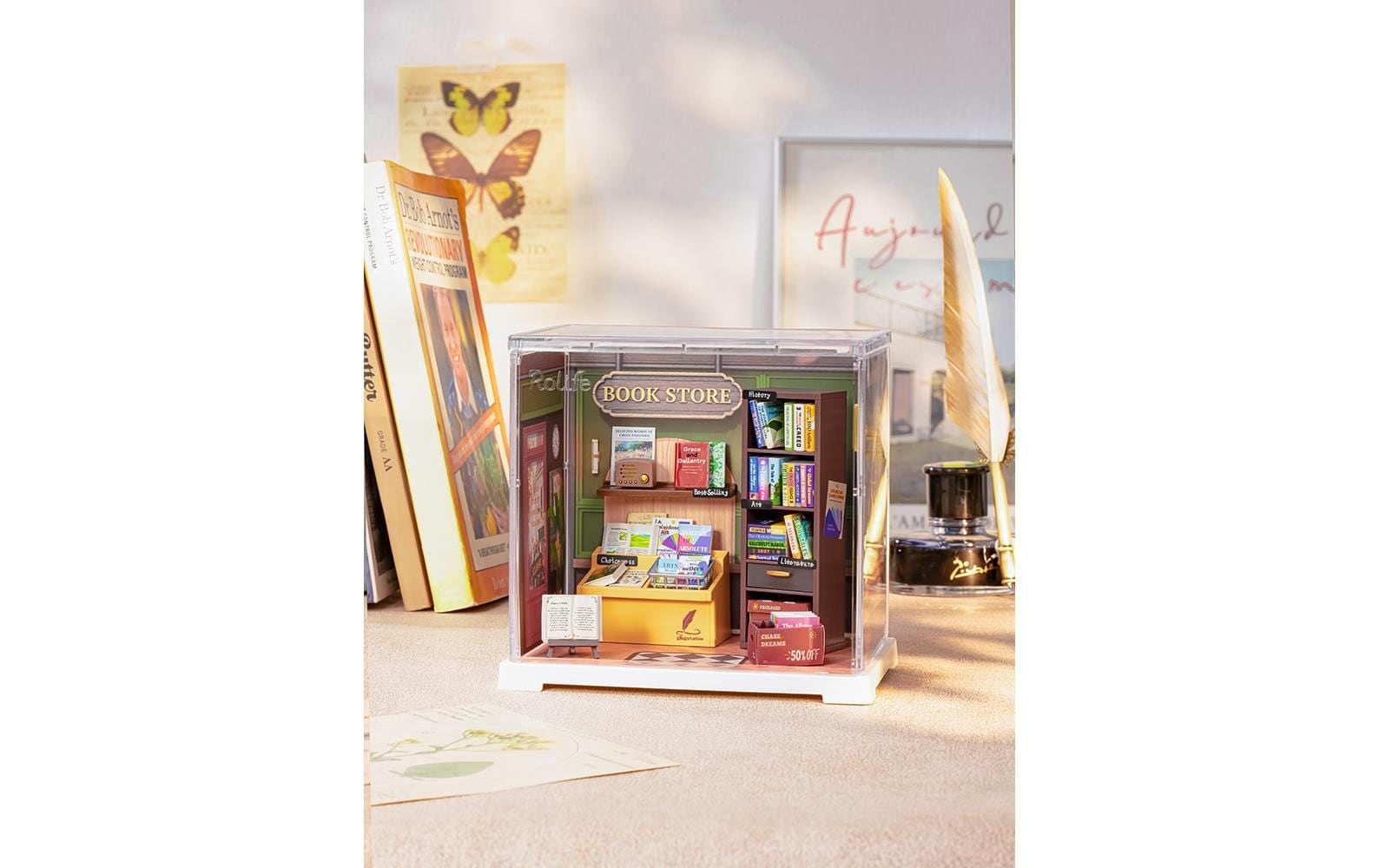   Modellbausatz »RoboTime Memory Book Store«