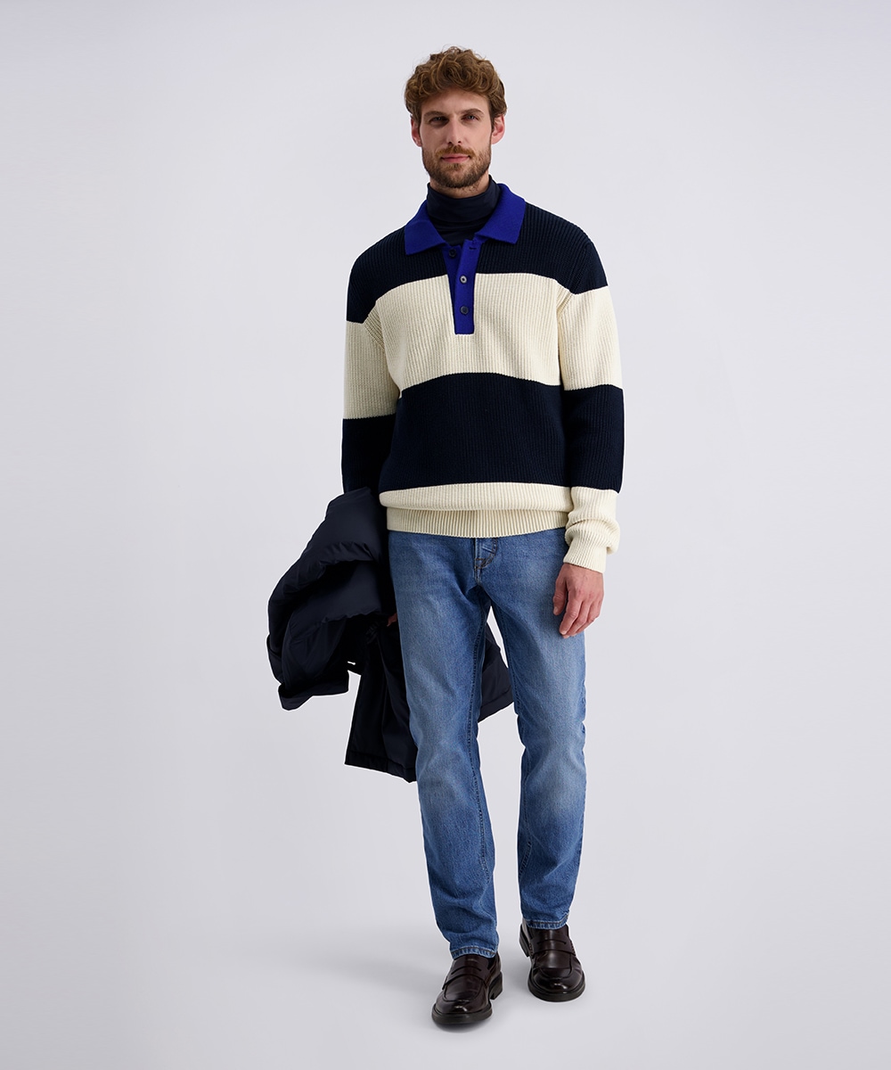 Pierre Cardin Strickpullover mit Polokragen