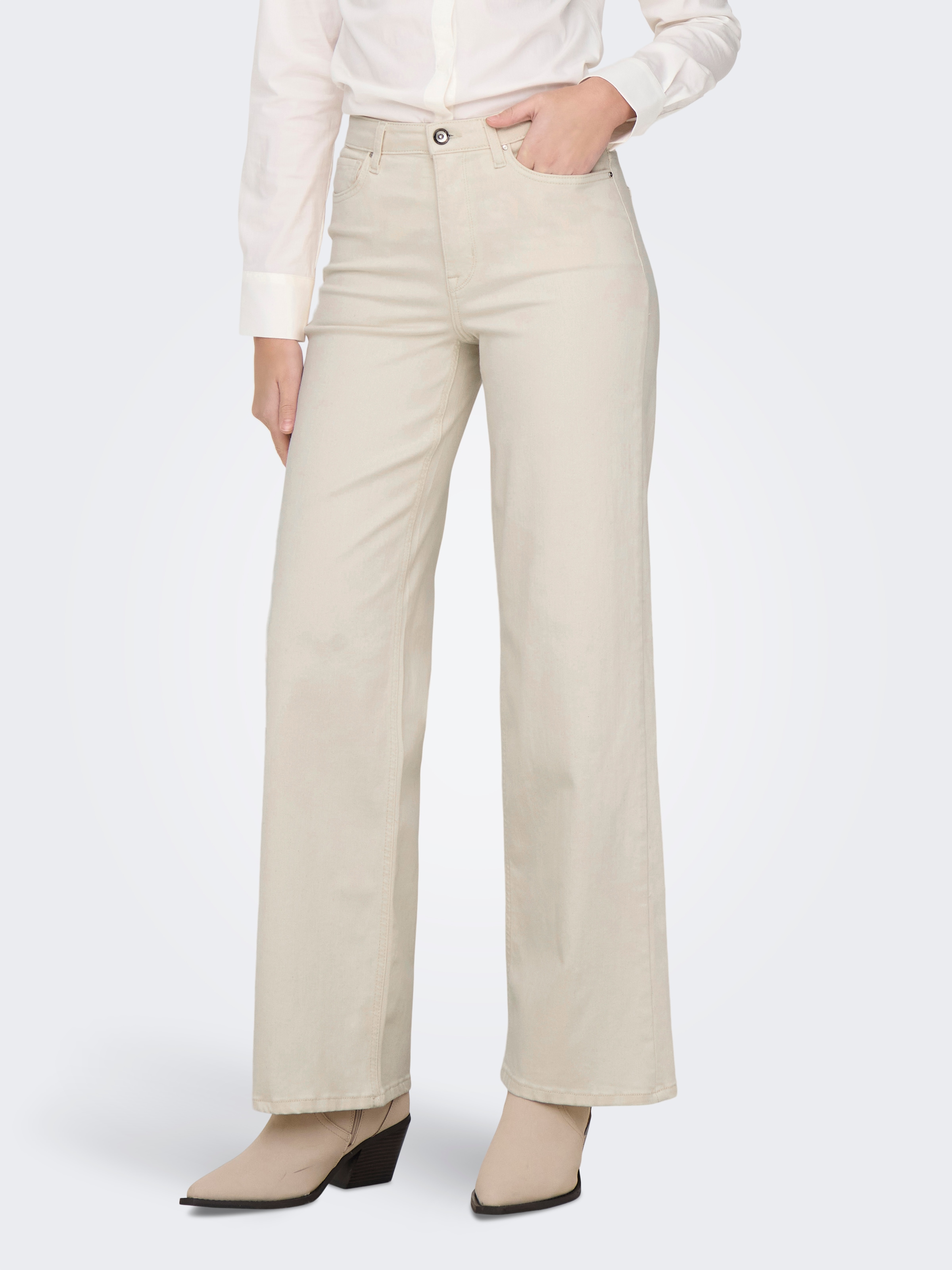 Image of ONLY High-waist-Jeans "ONLMADISON BLUSH HW WIDE DNM CRO NOOS"