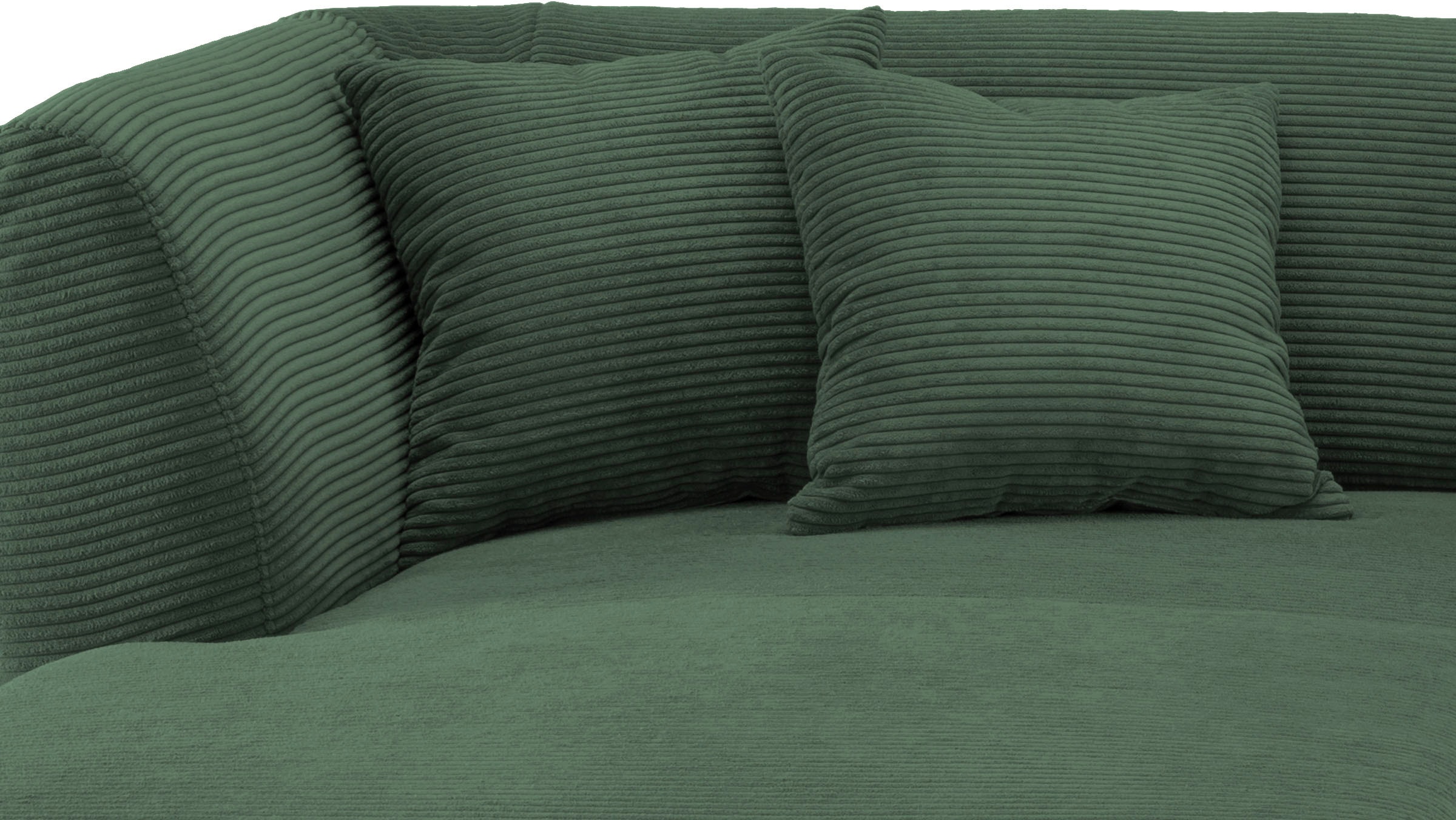 INOSIGN Ecksofa »Colori L-Form«, Holzfussfarbe wählbar, inkl. 4x Zierkissen