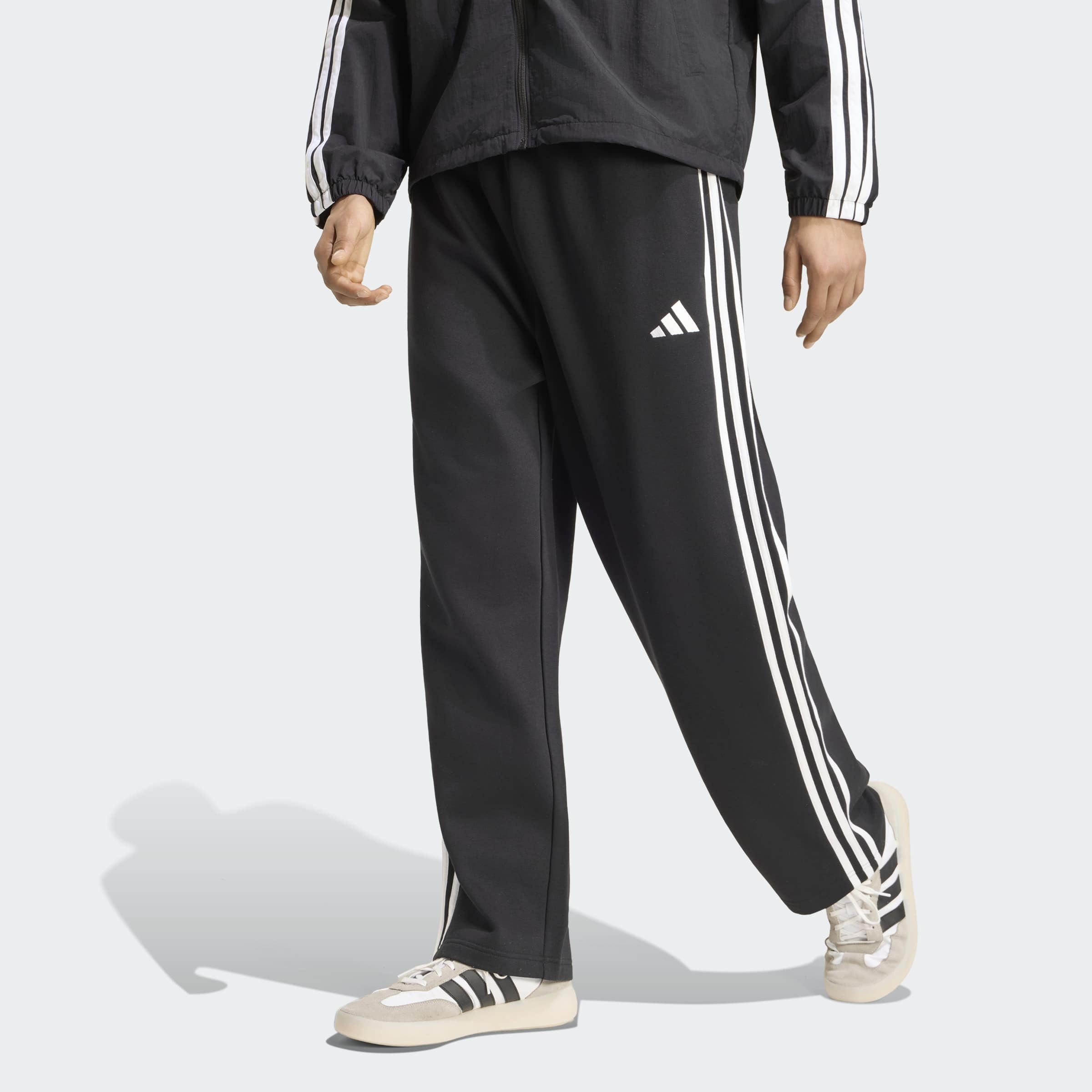 Image of adidas Sportswear Sporthose "ESSENTIALS 3-STREIFEN, OFFENER SAUM"