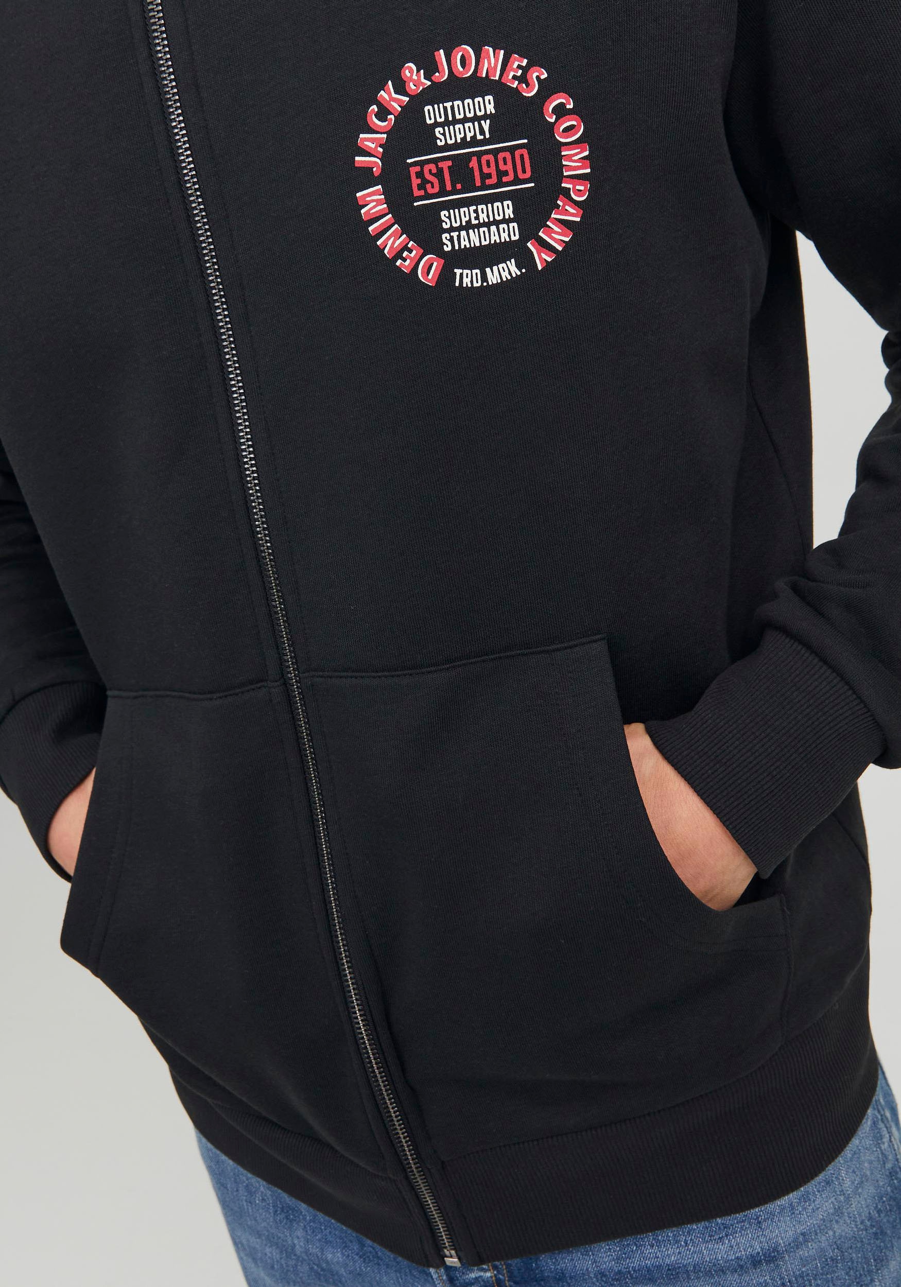 Jack & Jones Sweatjacke »JJ JJANDY SWEAT ZIP HIGH NECK«