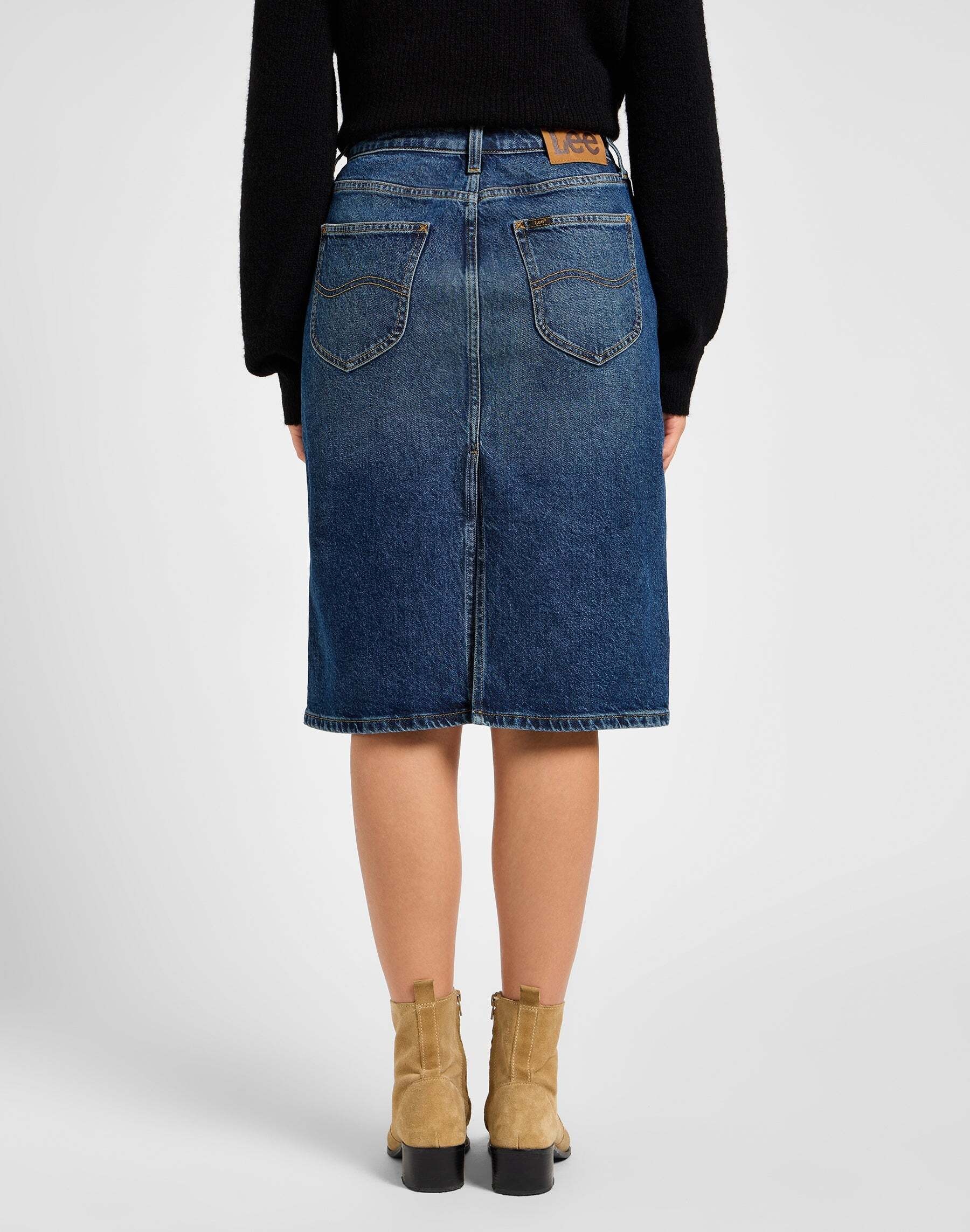 Lee® Jupe en jean »Lee Jeansrock Midi Skirt«
