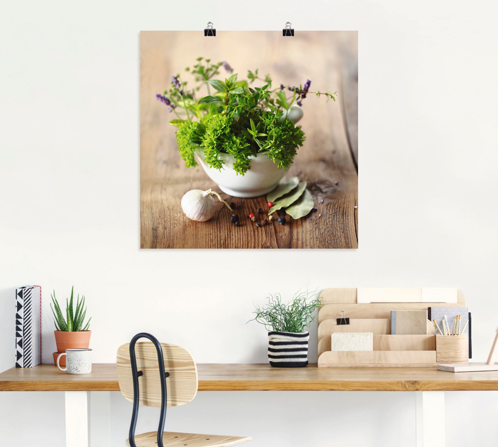 Artland Wandbild »Verschiedene Kräuter - Küche« Arrangements 1 Stk. tlg. als Alubild, Leinwandbild, Poster in verschied. Grössen