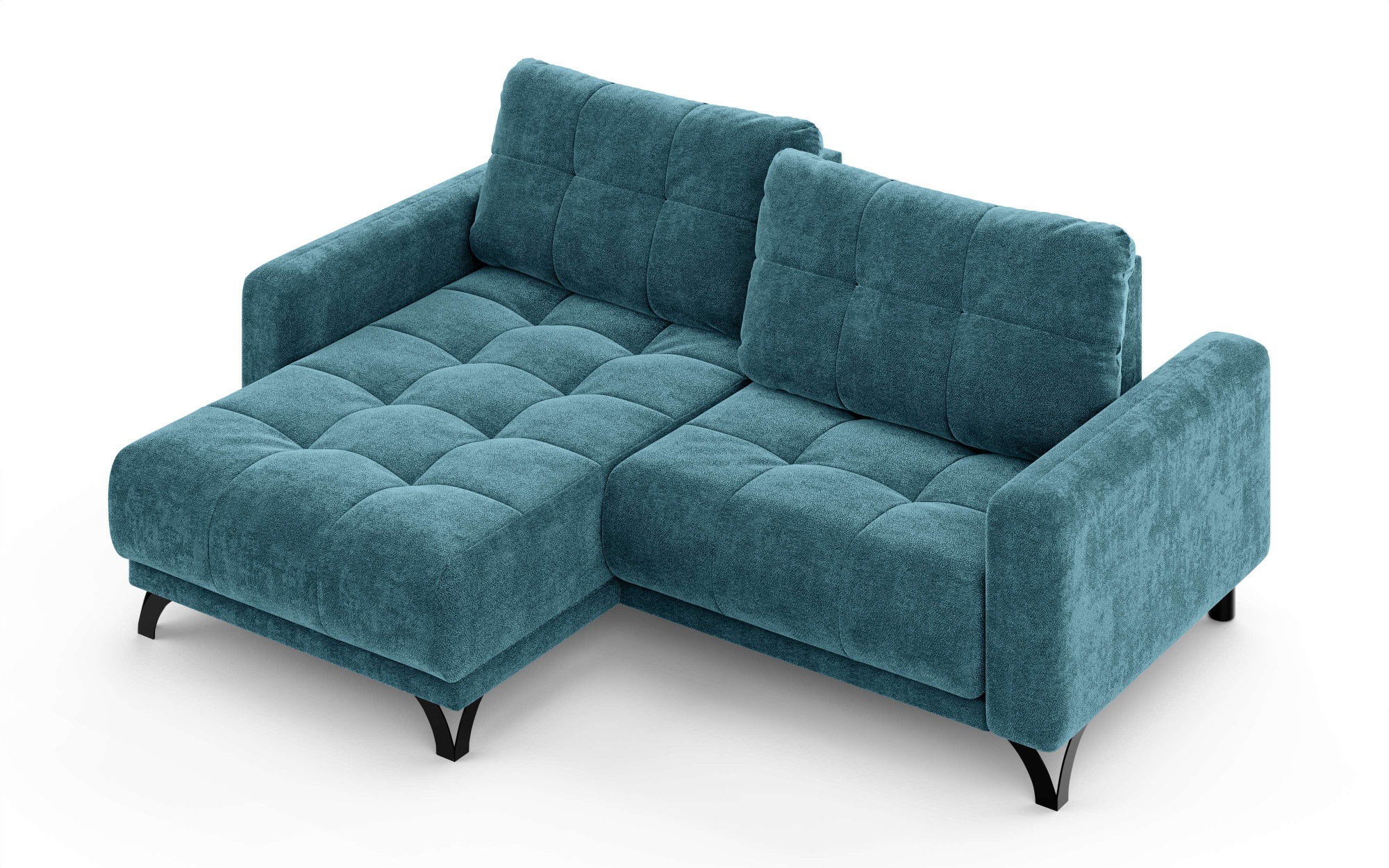 INOSIGN Ecksofa »FAIRVIEW mit verstellbaren Rückenlehne, Masse B/T/H: 234/174/93 cm«, L-Form mit Wellenunterfederung, Recamiere beidseitig montierbar