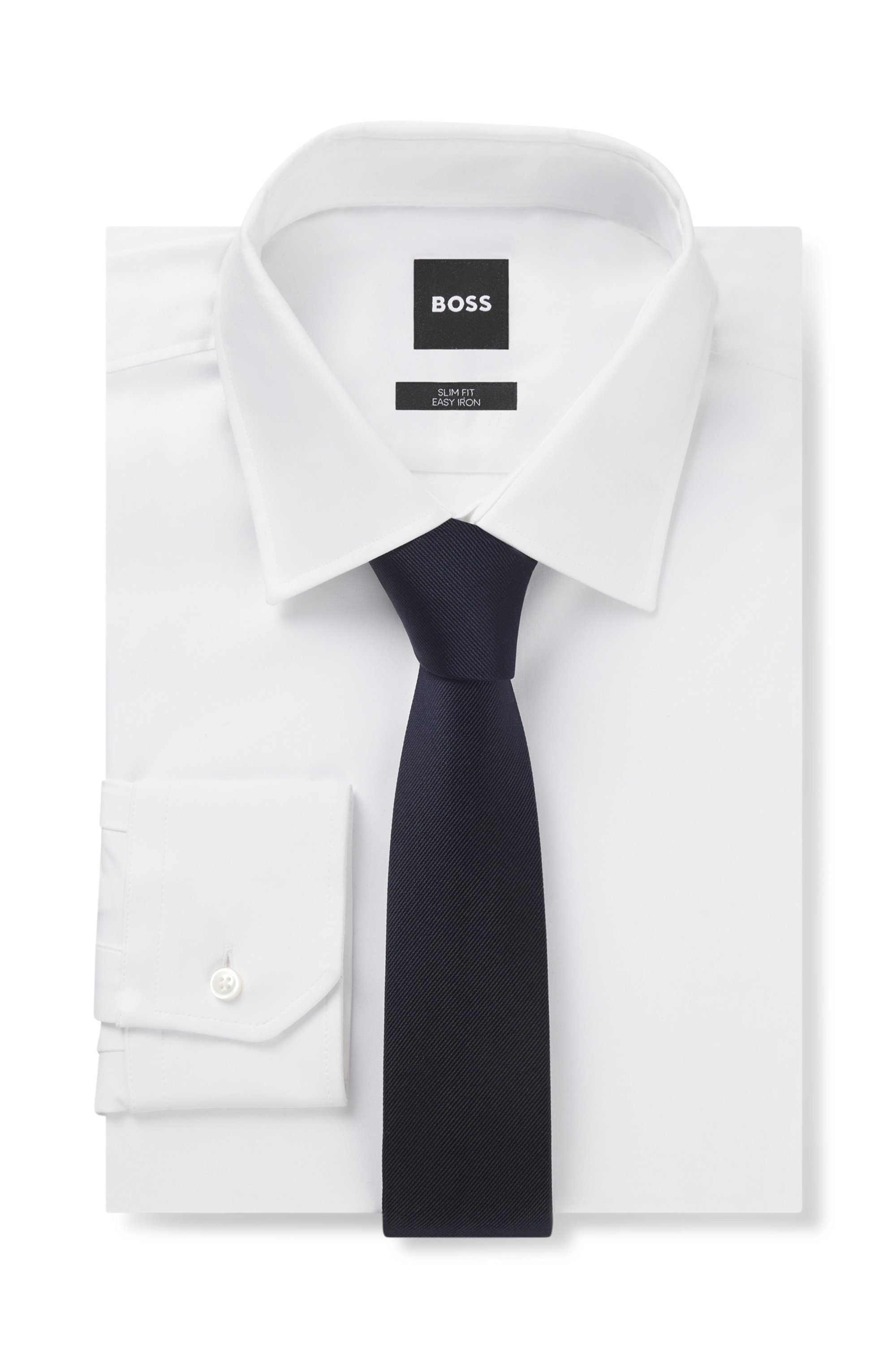 BOSS Krawatte »H-TIE 6 CM«, in Italien gefertigt
