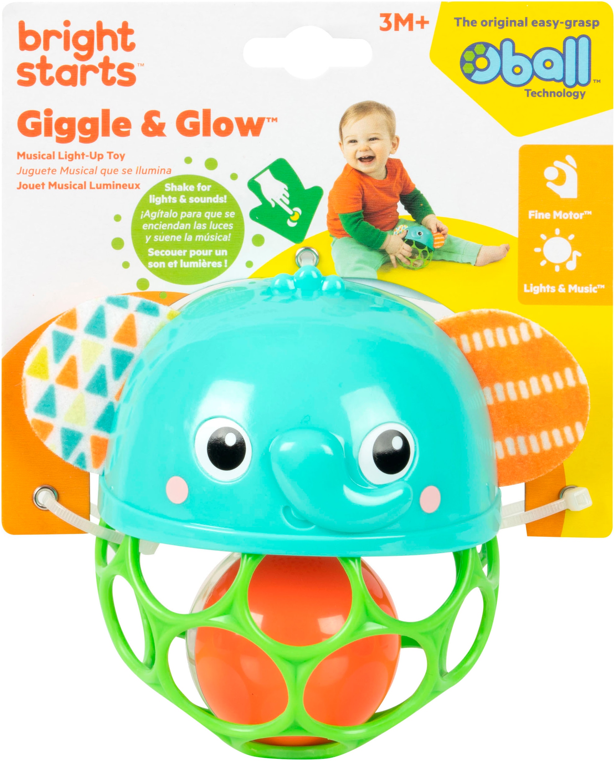Bright Starts Jouets éducatifs »Giggle & Glow  Musical Light-Up Toy« mit Licht und Sound