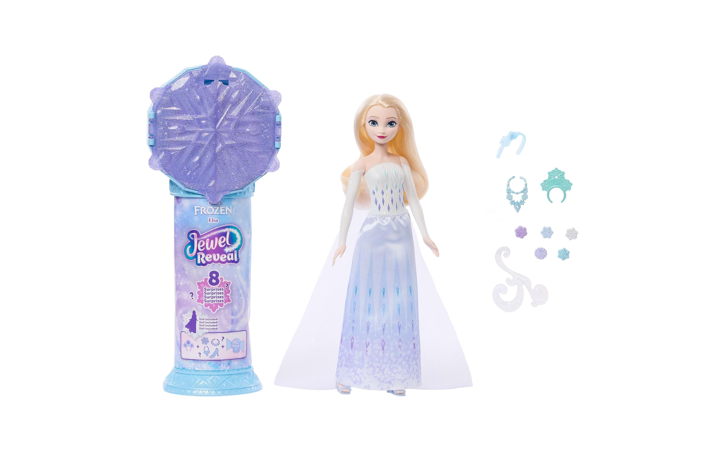 Disney Frozen Anziehpuppe »Disney Die Eiskönigin, Juwel Reveal Elsa«