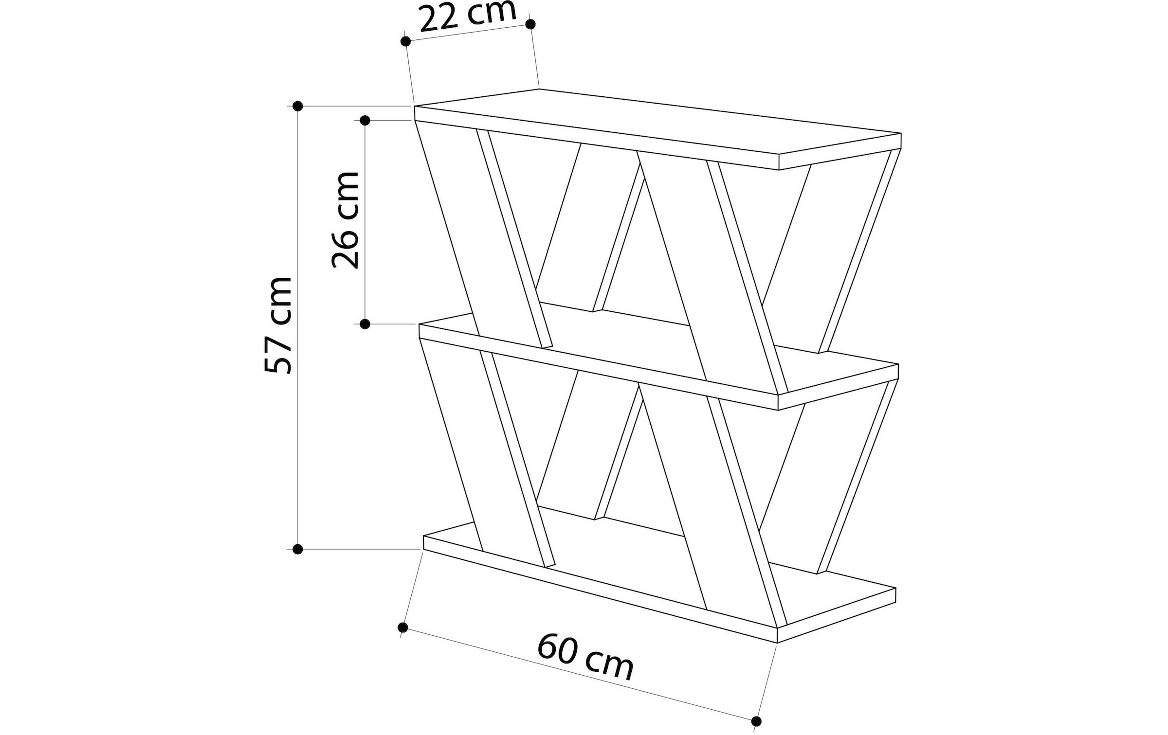 Regal »Woody Fashion Lazena 60 x 57 x 22 cm, Anthrazit«