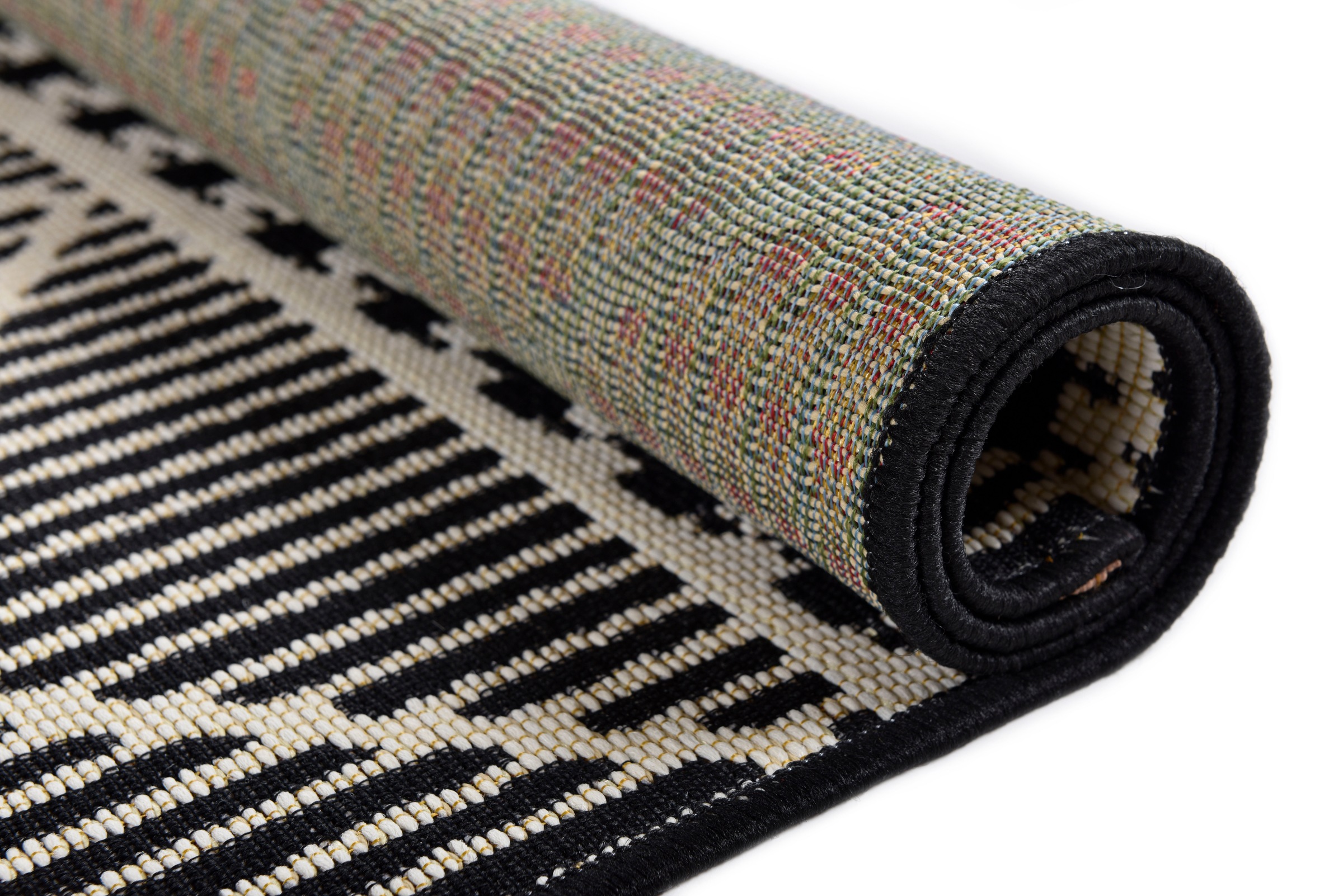 TOM TAILOR HOME Teppich »Funky Outdoor Geometric«, rechteckig, 5 mm Höhe, Flachgewebe, modernes Rauten Design, Outdoor geeignet, Wohnzimmer