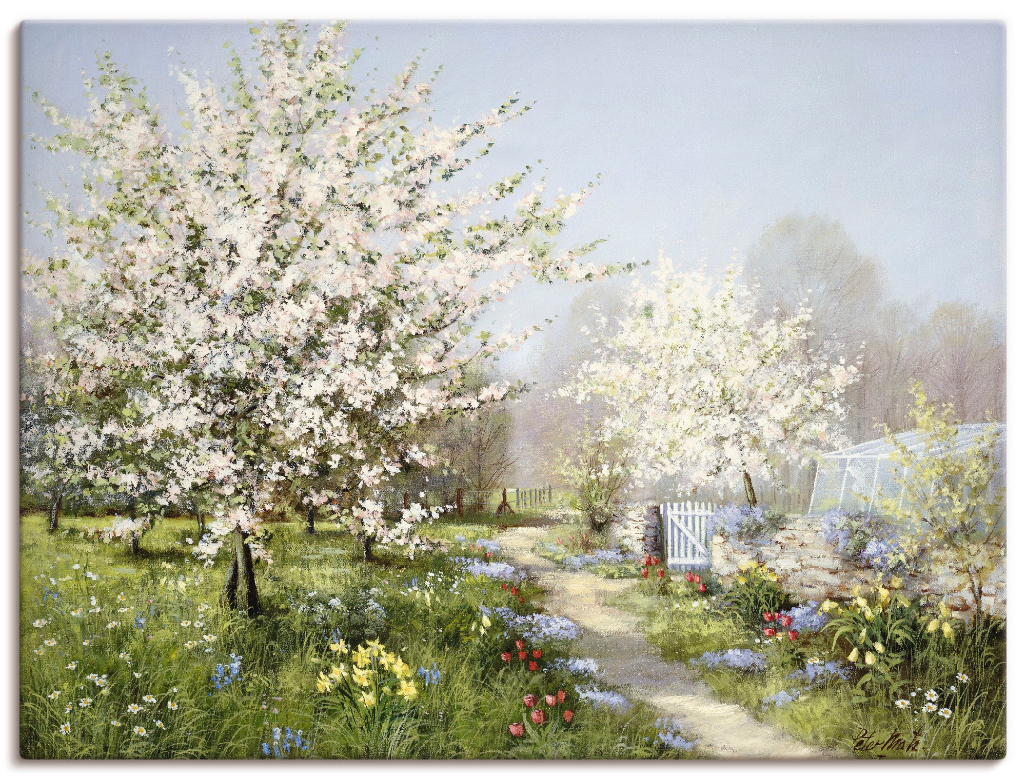 Image of Artland Wandbild "Frühlingsblüten" Wiesen & Bäume 1 Stk. tlg. als Leinwandbild, Poster in verschied. Grössen