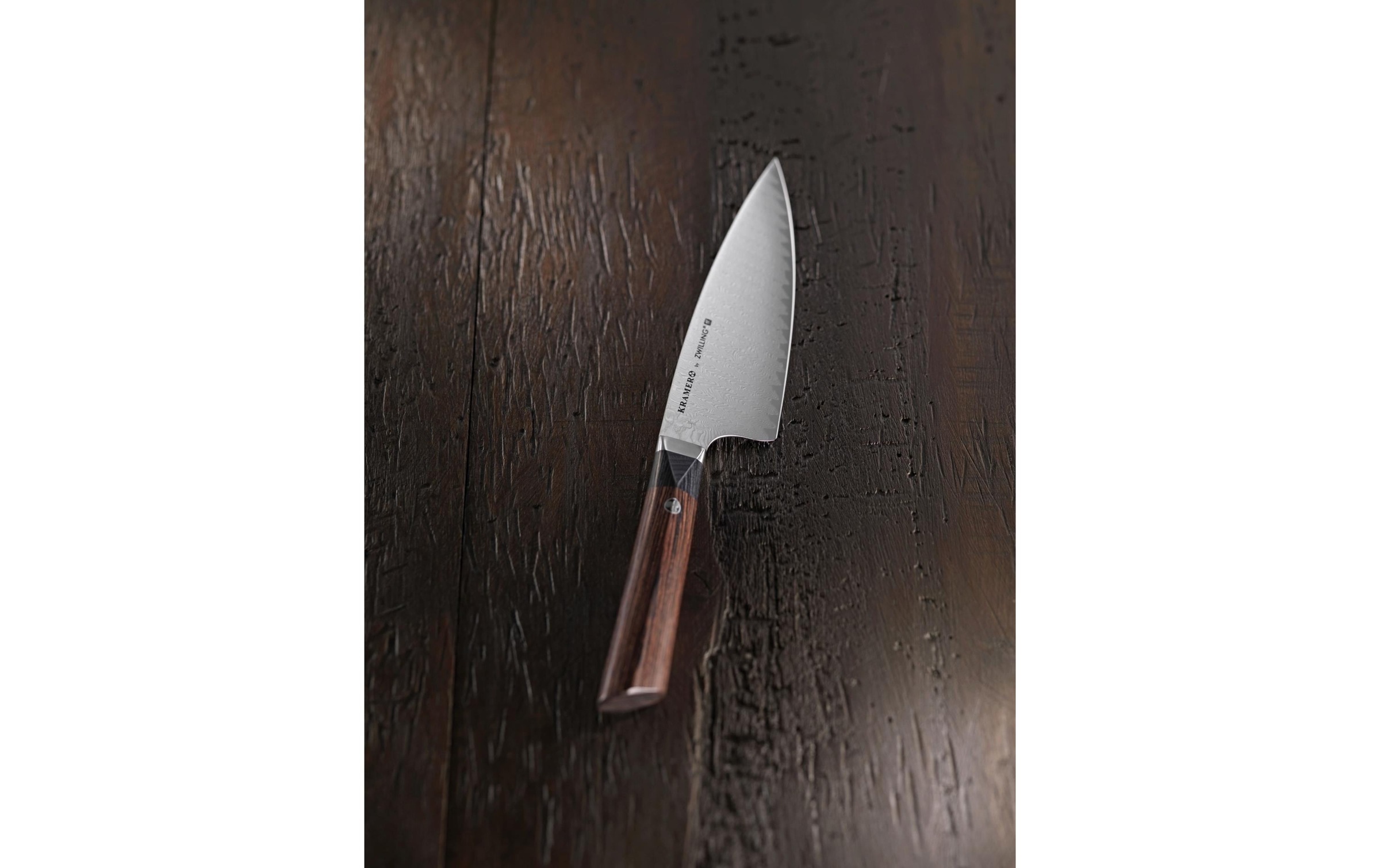 Zwilling Kochmesser "Kramer Meiji 20 cm" Hochwertiges Kochmesser mit Damastklinge und Holzgriff