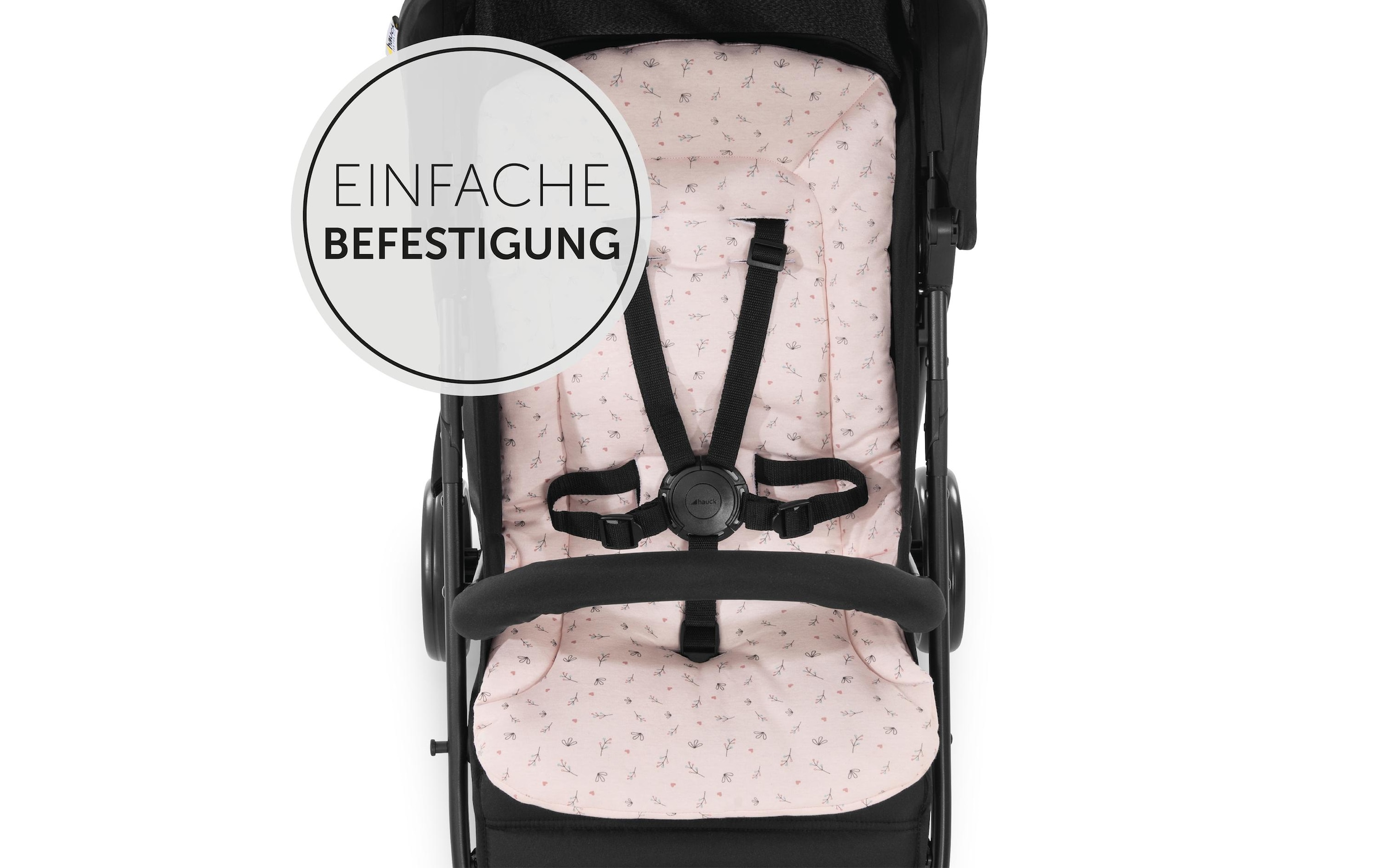 Hauck »Seat Liner, Flowers Rose« également adapté aux poussettes
