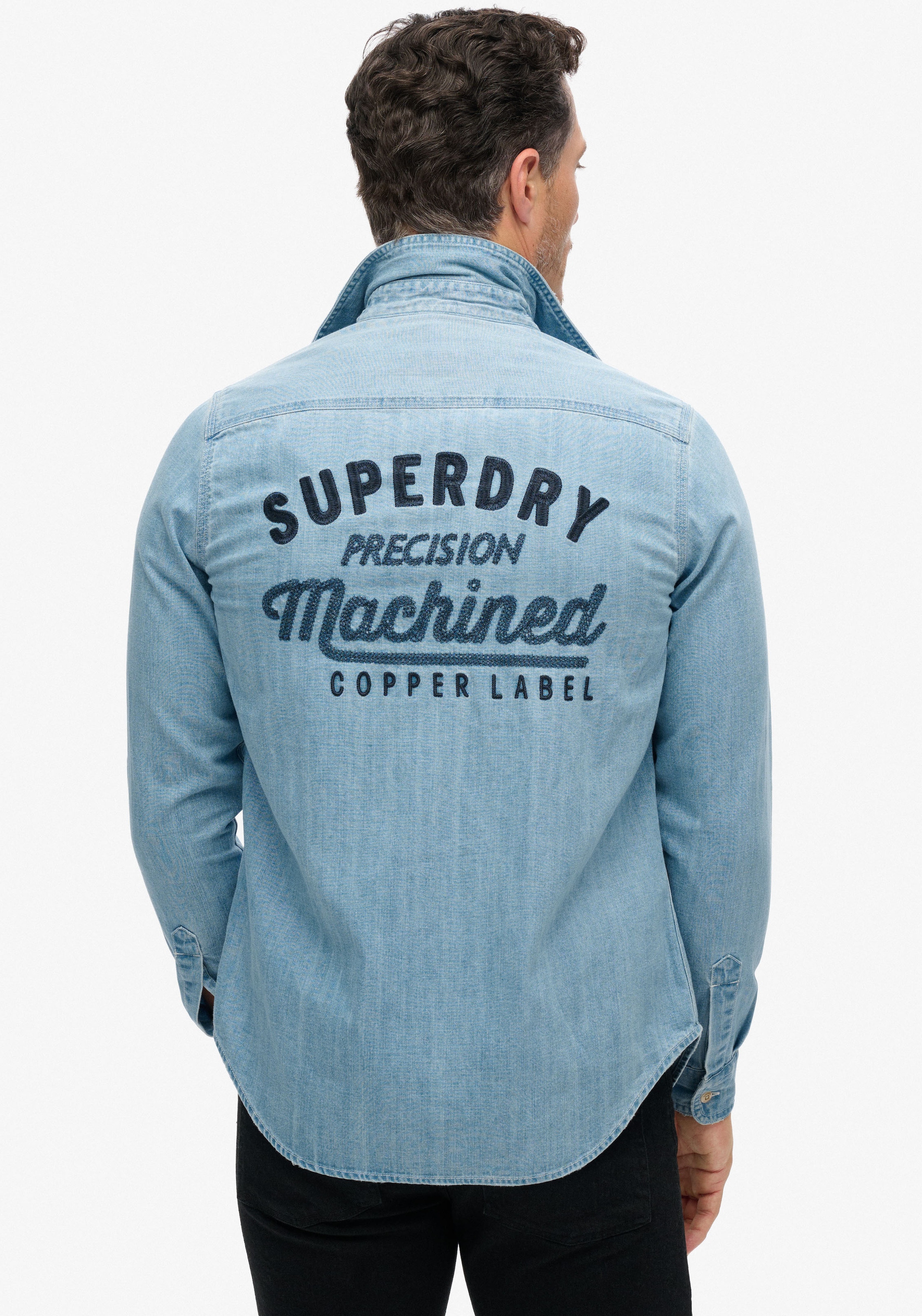 Superdry Langarmhemd »EMBROIDERED WORKWEAR SHIRT«