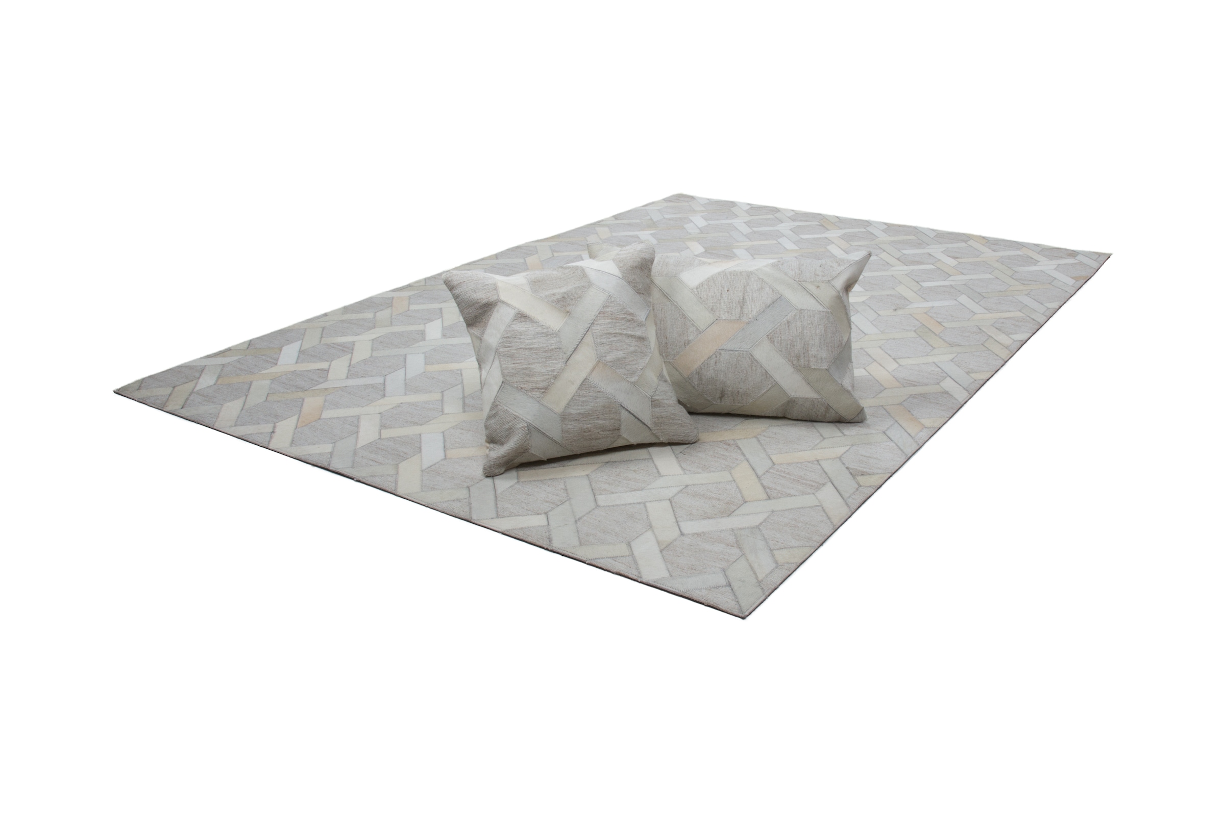 Kayoom Teppich »Chimera 110« rechteckig 11 mm Höhe Materialmix aus Viskose und Leder, handgefertigtes Unikat