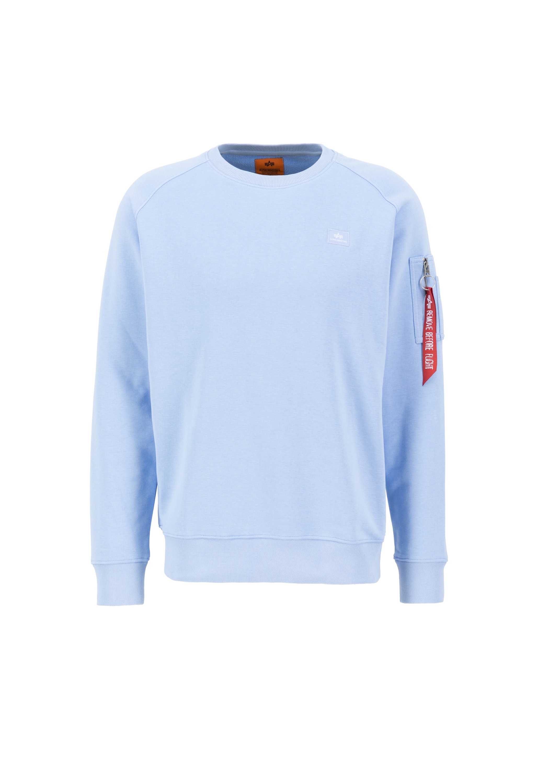 Alpha Industries , Sweater »X-Fit Sweat« , blau , XS , Rib Bündchen am Hals, Ärmeln und Saum