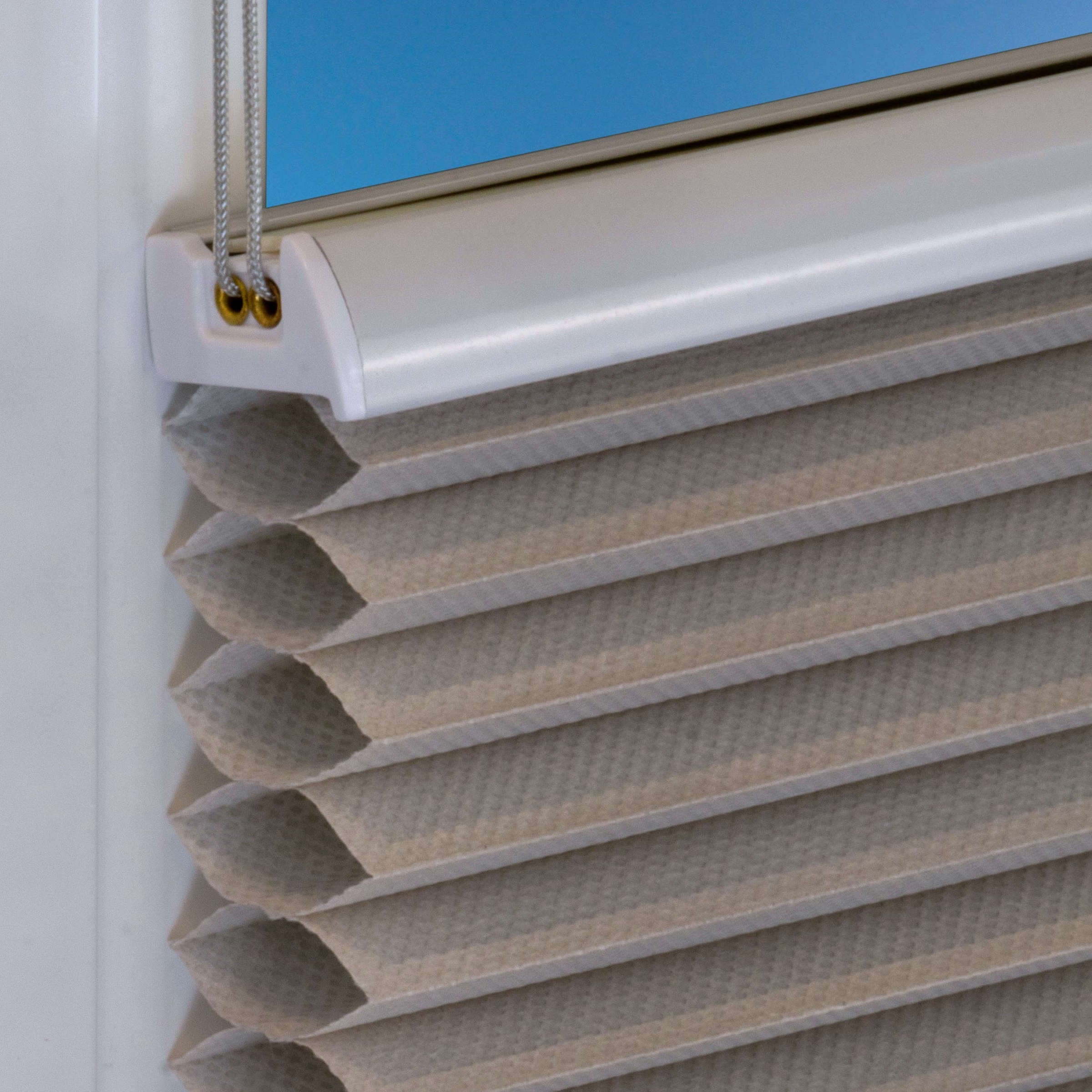 Kutti Plissé en nid d'abeille »Jenny, ohne Bohren, Lichtschutz, Klemmfix, Energiespareffekt« protection contre la lumière économique en énergie Aucun perçage requis sous tension Store de protection contre la lumière à pince