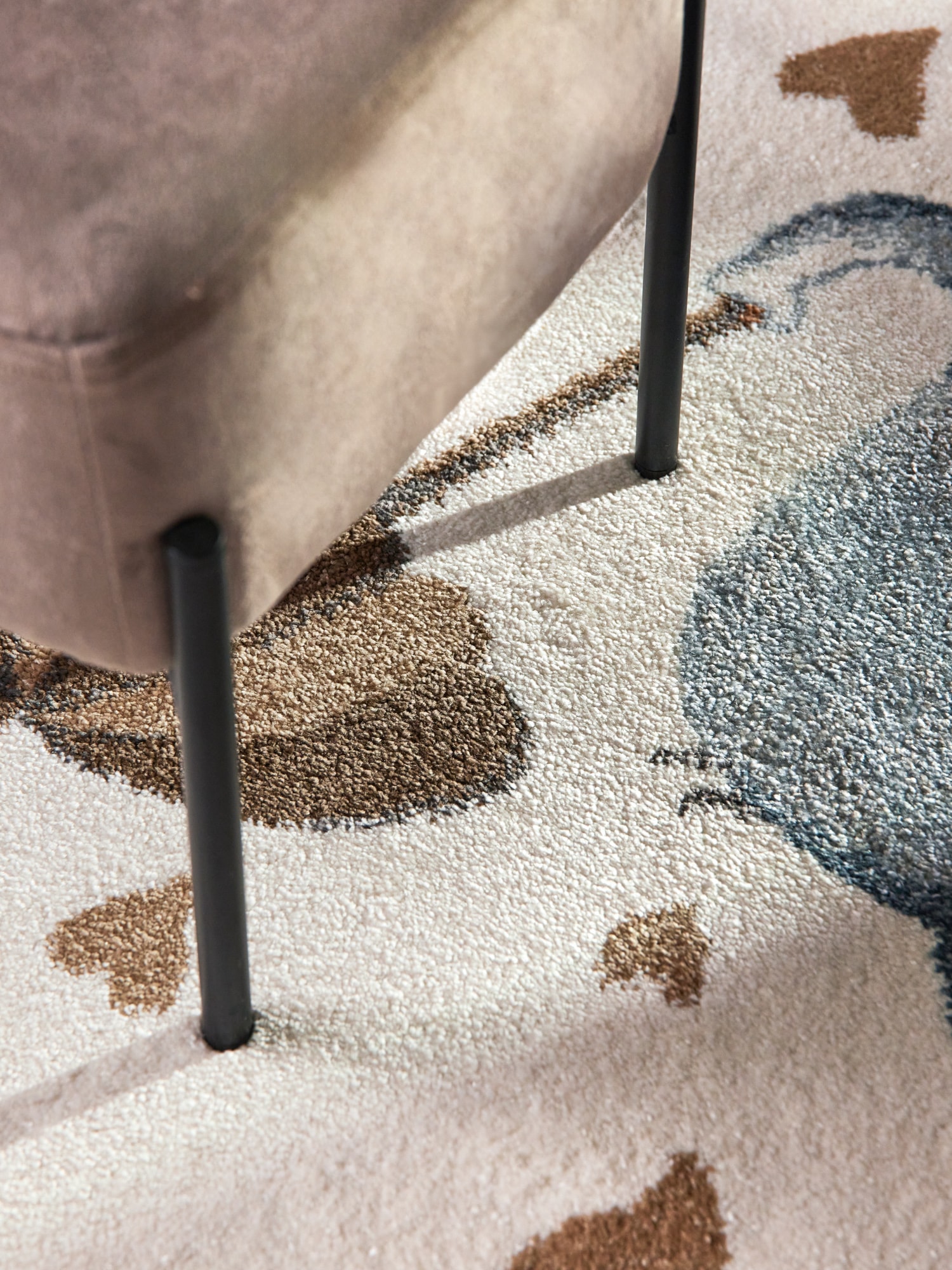 Villeroy & Boch Kinderteppich »Walk like an Elephant Rainy« rund 9 mm Höhe Spielteppich weich, Kinderzimmer, Boho Kids Spielunterlage, Tieremotiv