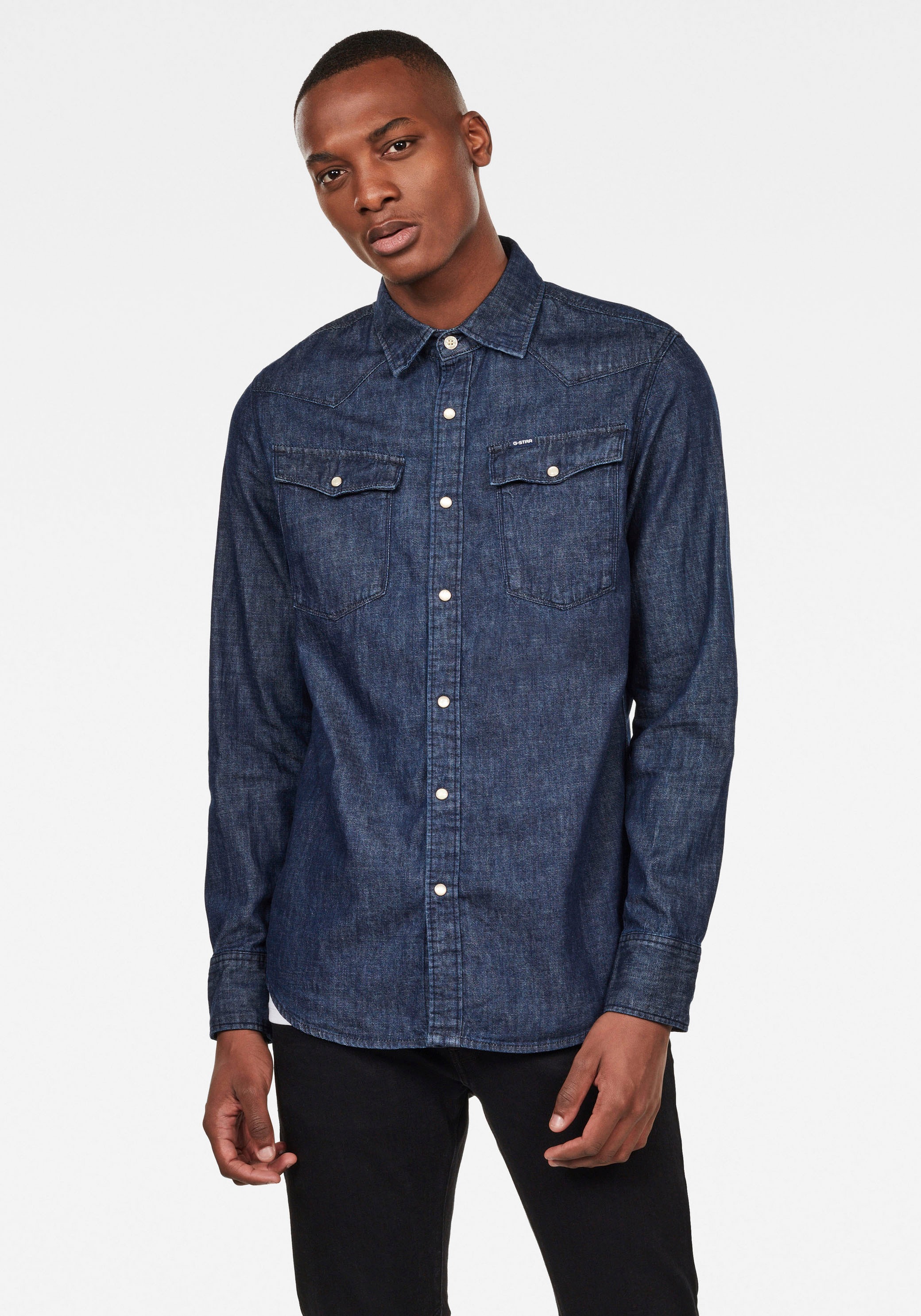 Image of G-Star RAW Jeanshemd »Denim Slim Shirt« bei Ackermann Versand Schweiz