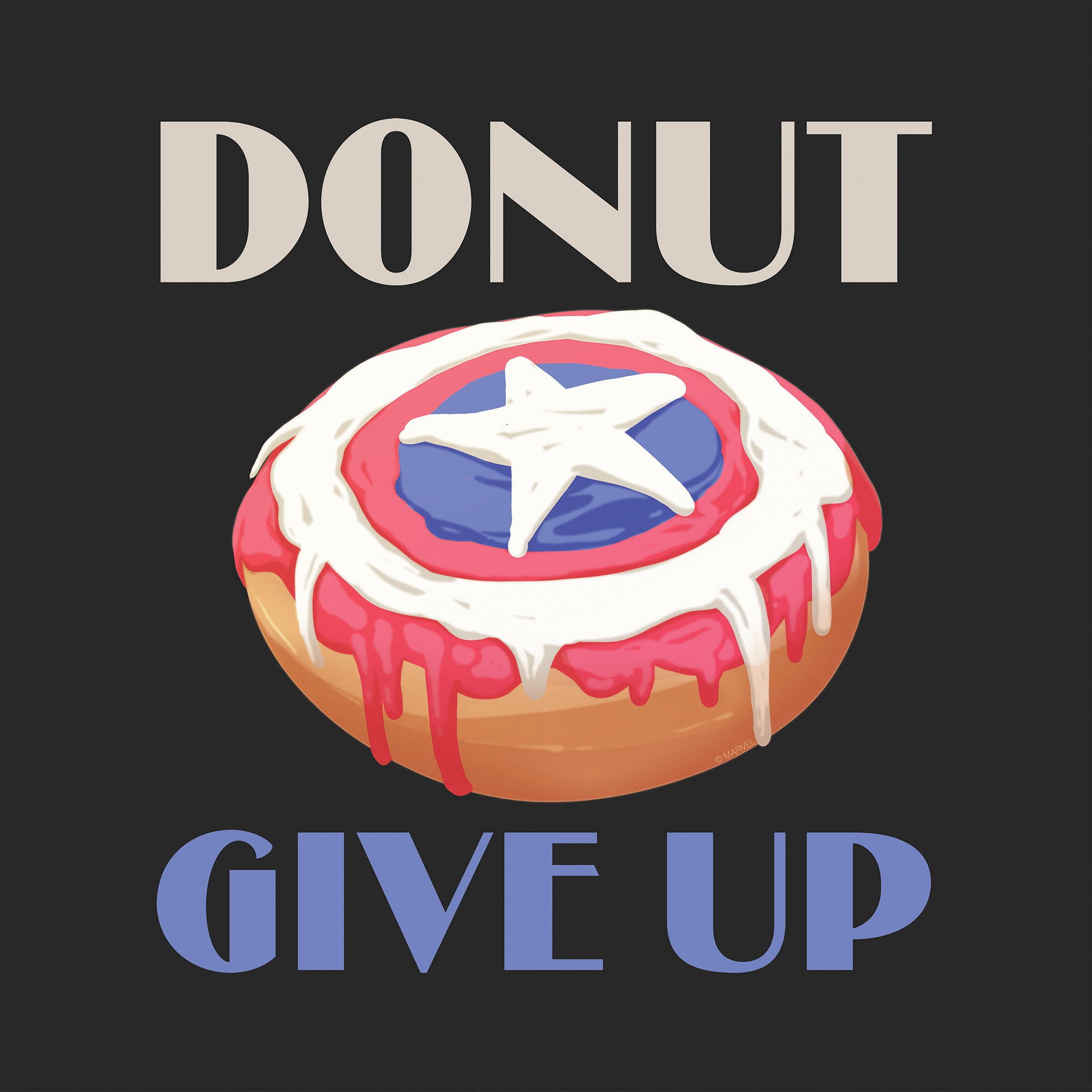 Komar Leinwandbild »Donut give up - Grösse 30 x 30 cm«, Disney, (1 St., 30 x 30 cm (Breite x Höhe), Keilrahmenbild mit Echtholzrahmen, Kinderzimmer