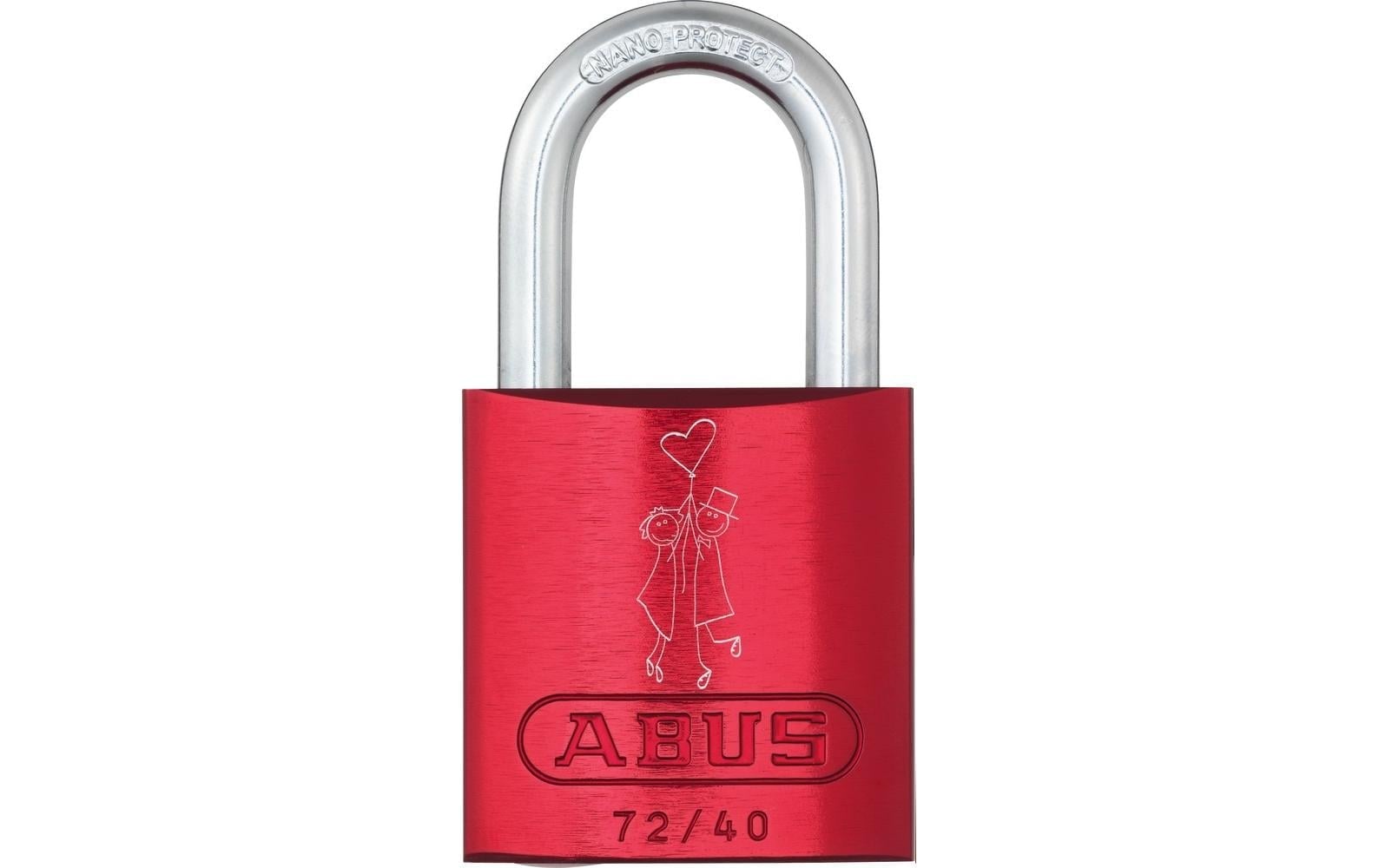 Vorhängeschloss »72/40 rot LoveLock 1 Pärchen«