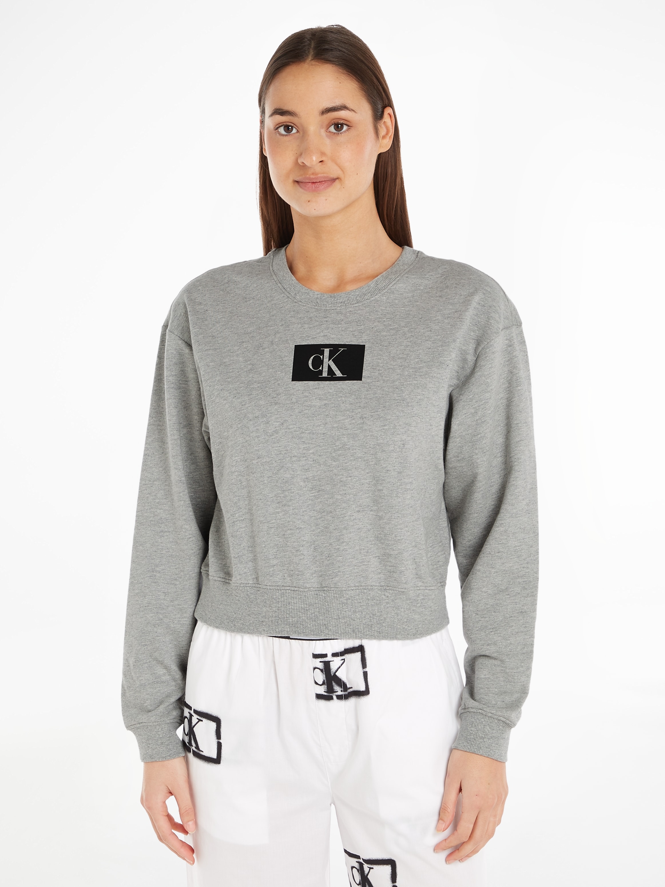 Calvin Klein Sweatshirt »L/S SWEATSHIRT«, auf im versandkostenfrei Cropped-Design