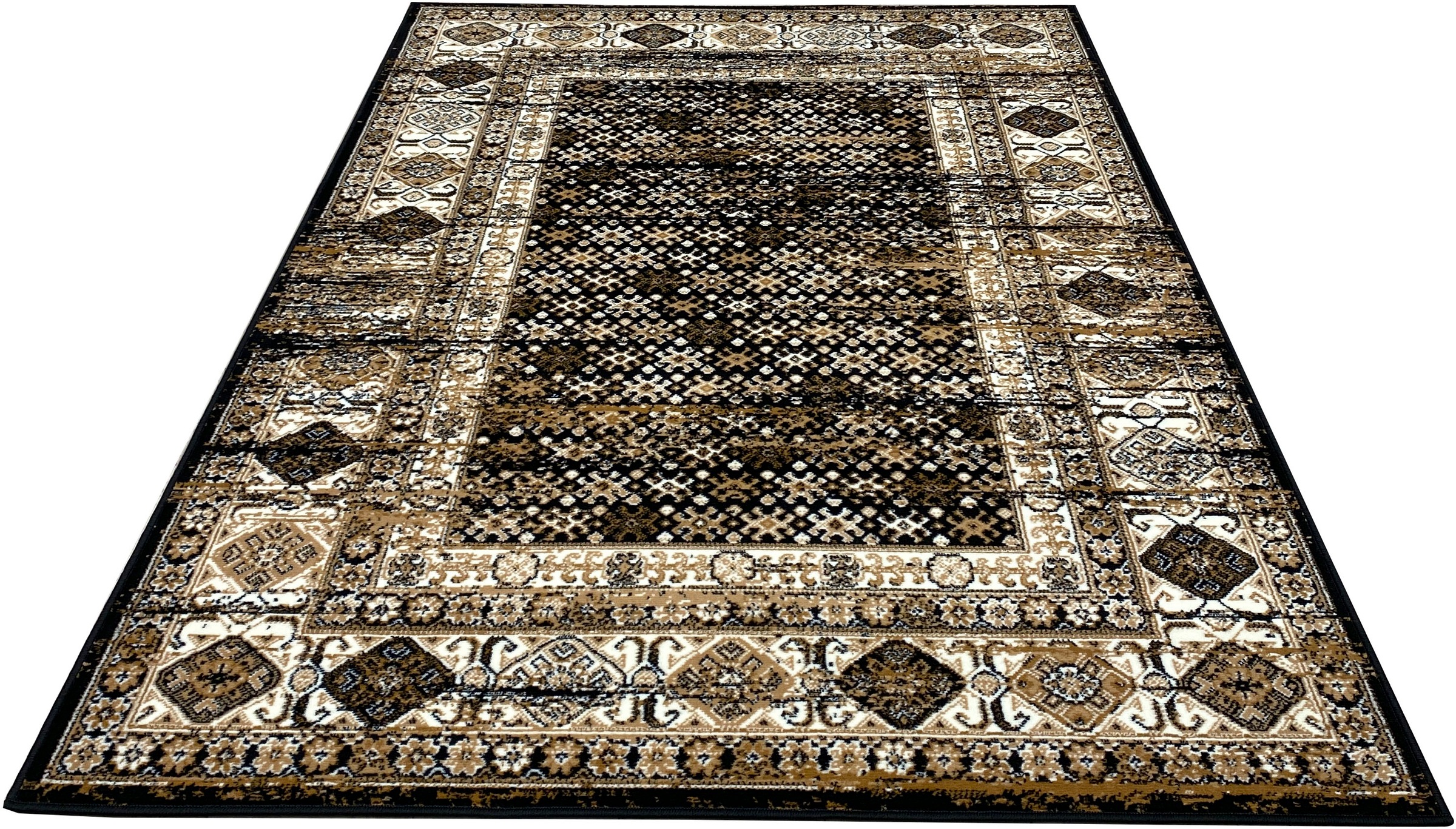 Image of DELAVITA Teppich »Hugo«, rechteckig, 7 mm Höhe, Orient-Optik, mit Bordüre, Teppich, Kurzflor, Weich, Pflegeleicht, Elegant, Wohnzimmer, Schlafzimmer, Esszimmer bei Ackermann Versand Schweiz